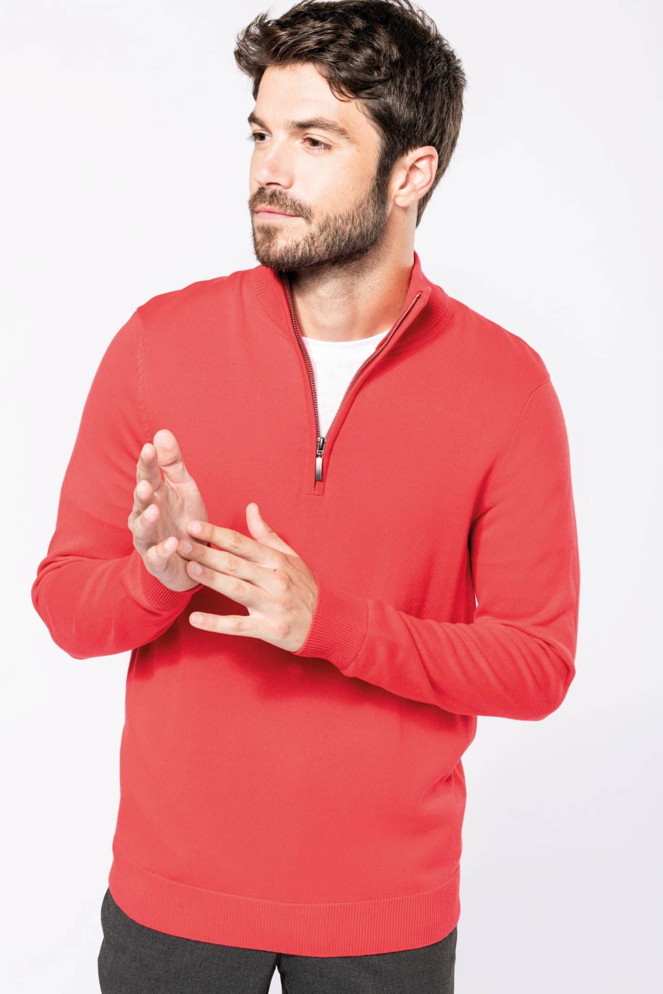 Visuel Pull 1/4 zip homme
