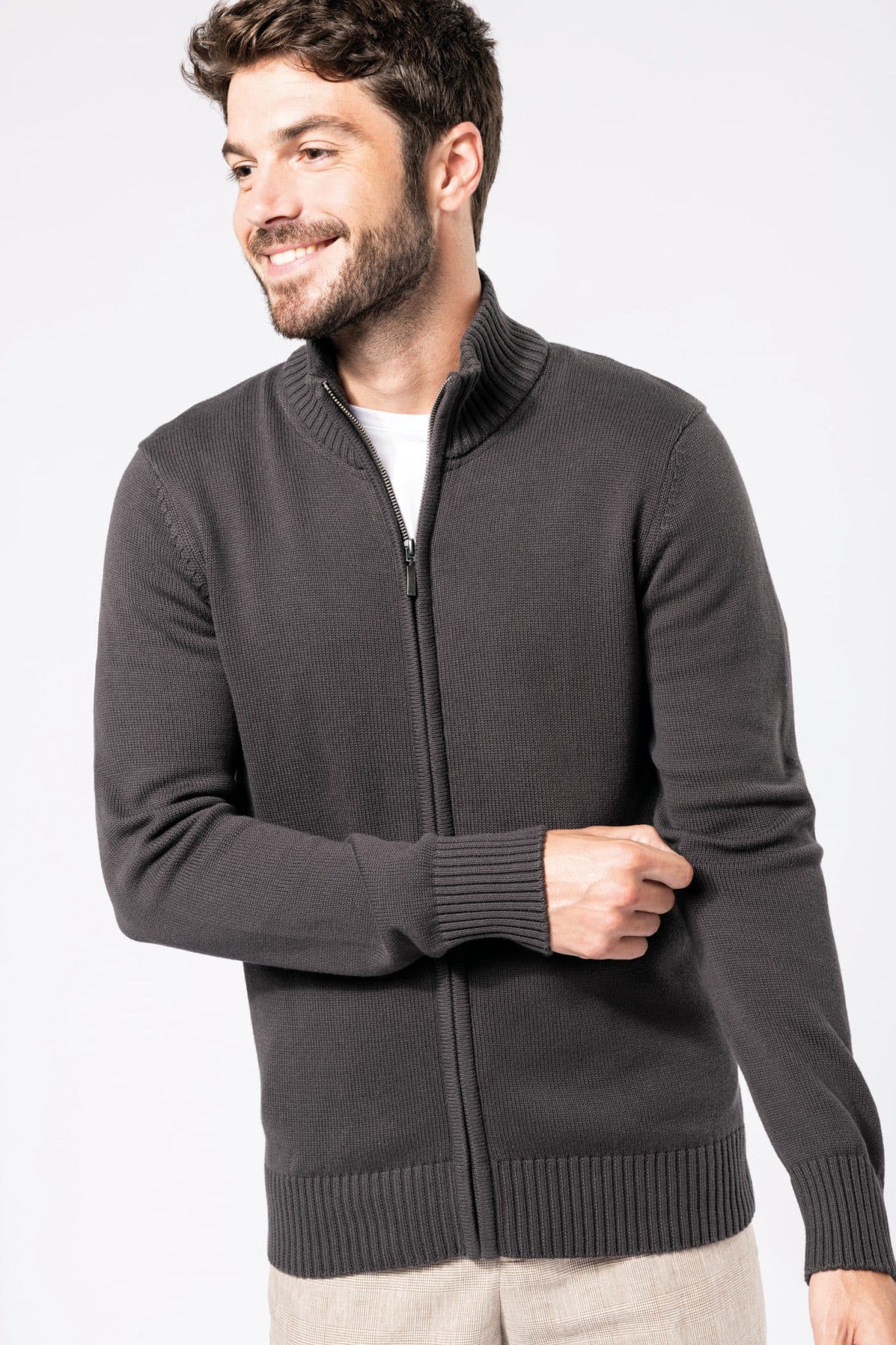 Visuel Cardigan zippé