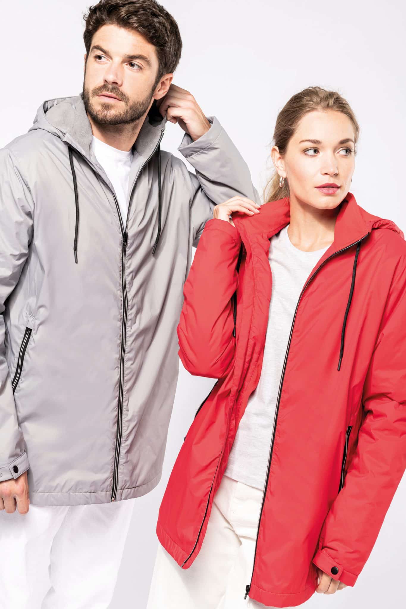 Visuel Veste à capuche avec doublure en micropolaire unisexe