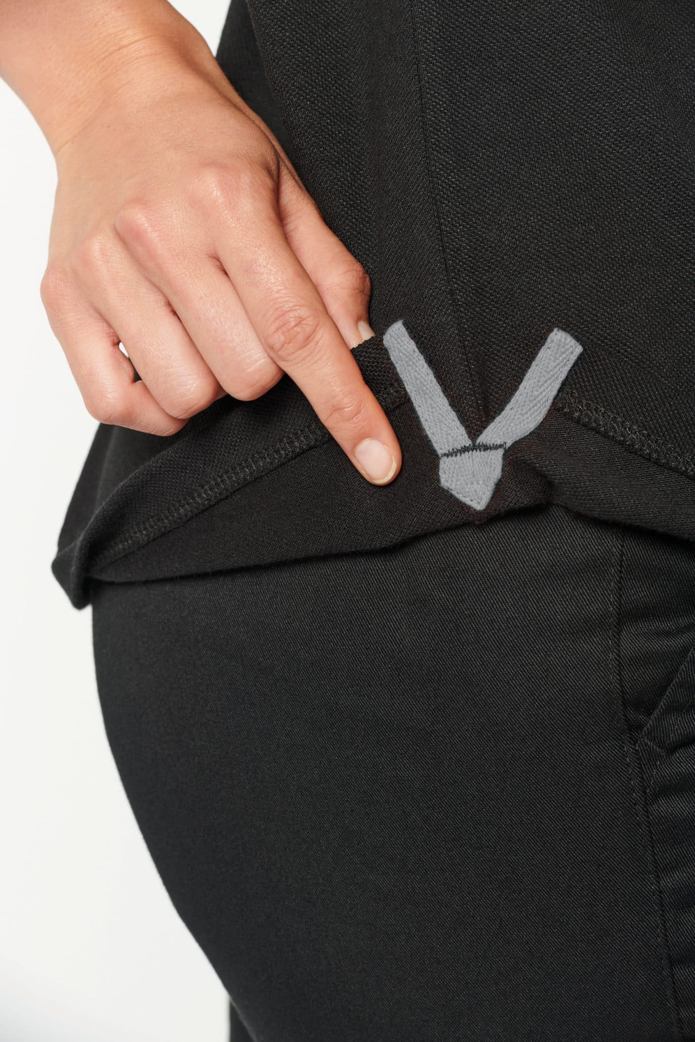 Miniature 15 pour Polo bicolore écoresponsable manches courtes unisexe