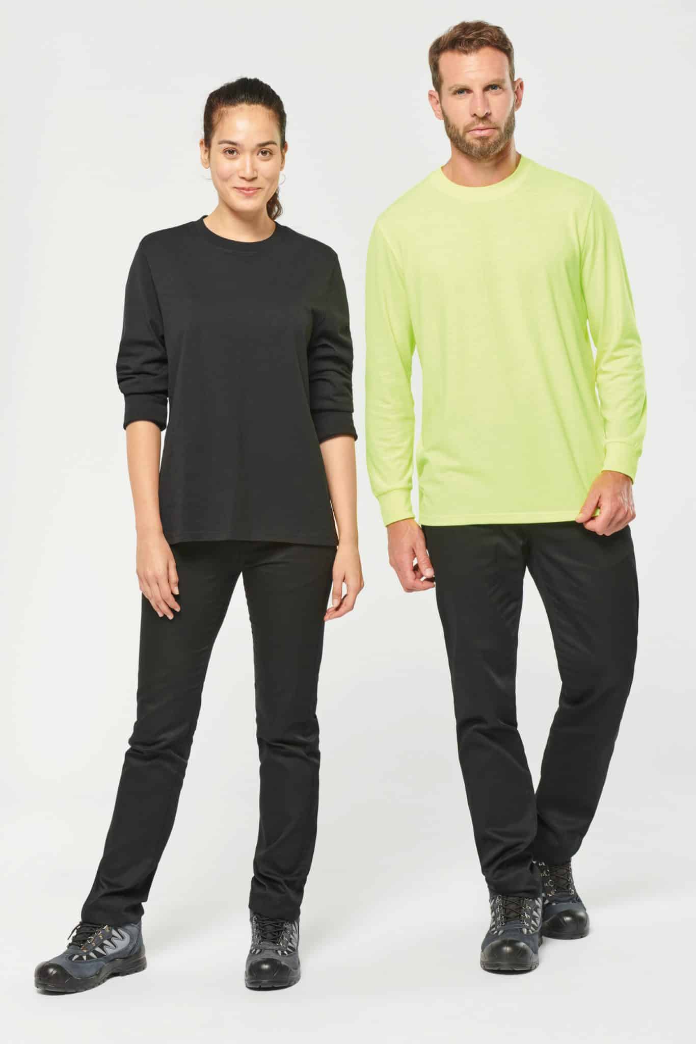 Visuel T-shirt écoresponsable manches longues unisexe