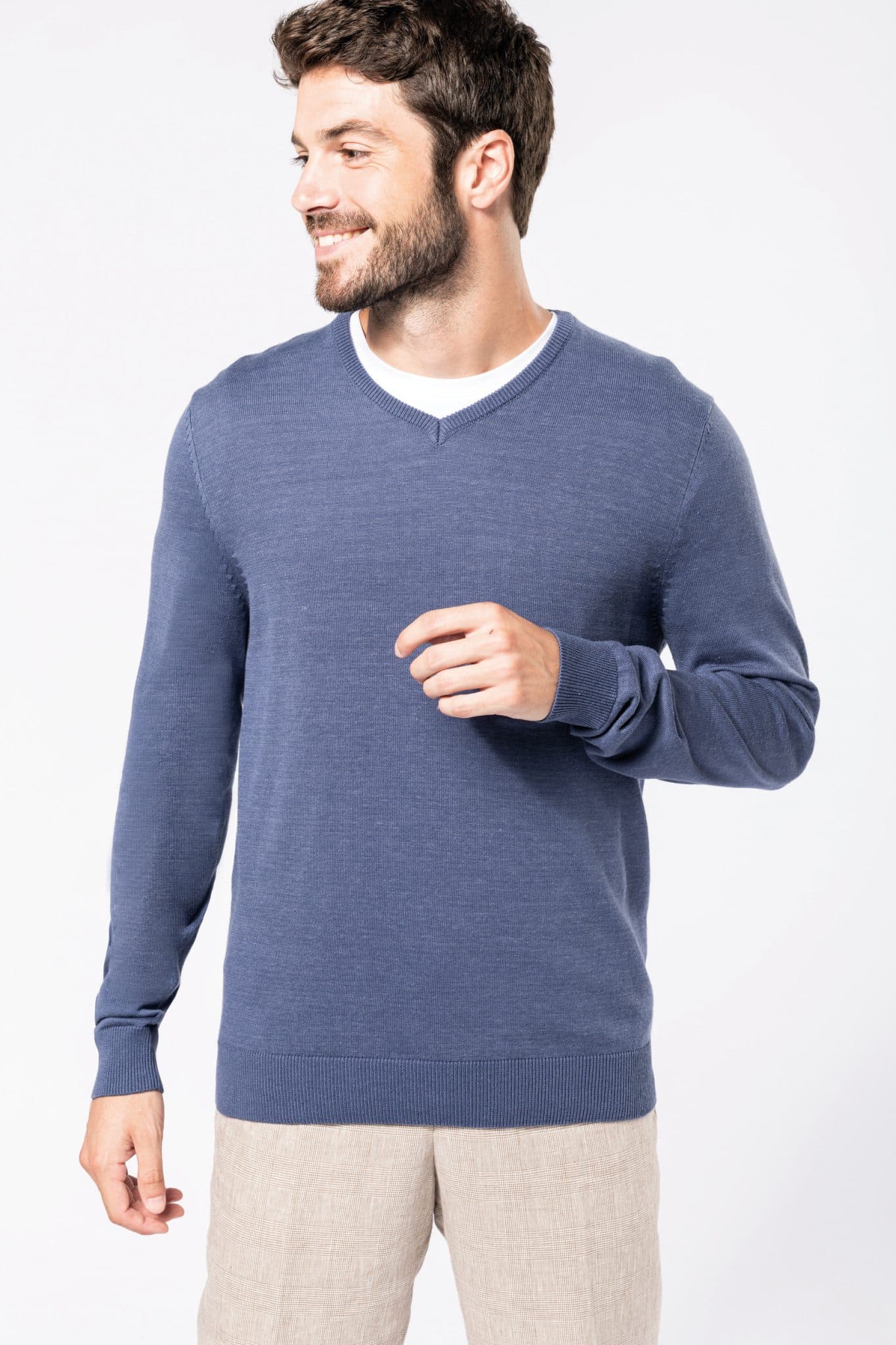 Visuel Pull col V homme