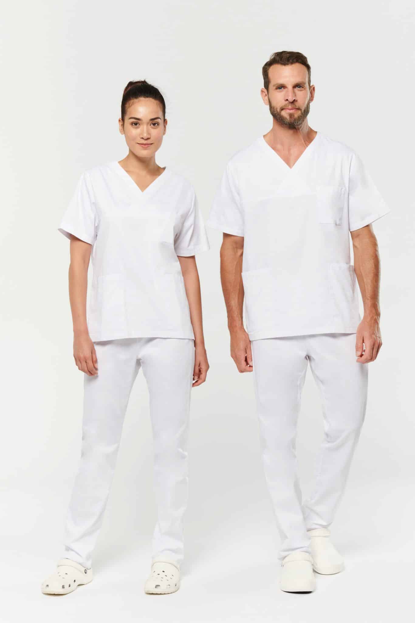 Visuel Tunique coton manches courtes unisexe