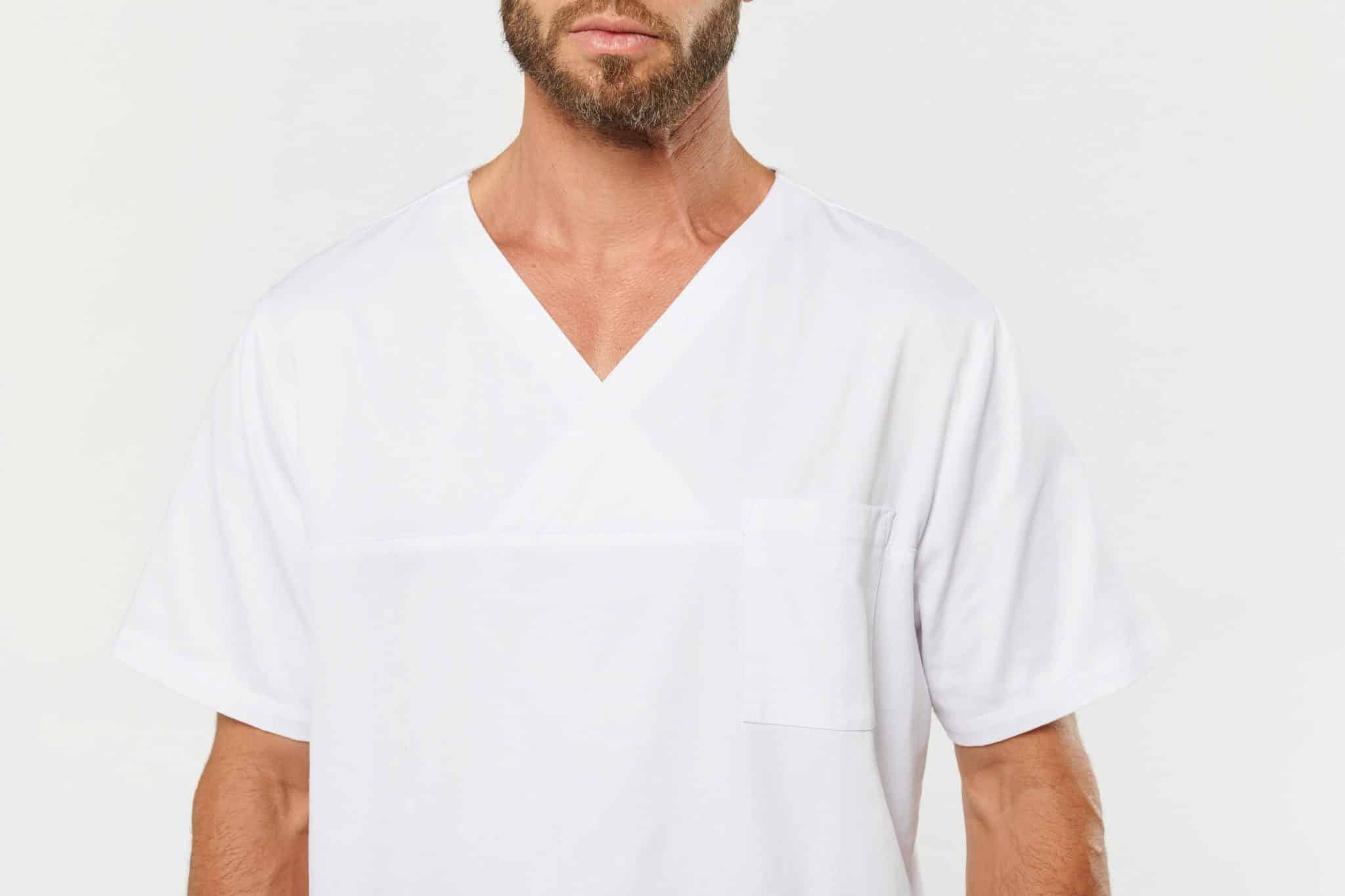 Miniature 15 pour Tunique coton manches courtes unisexe