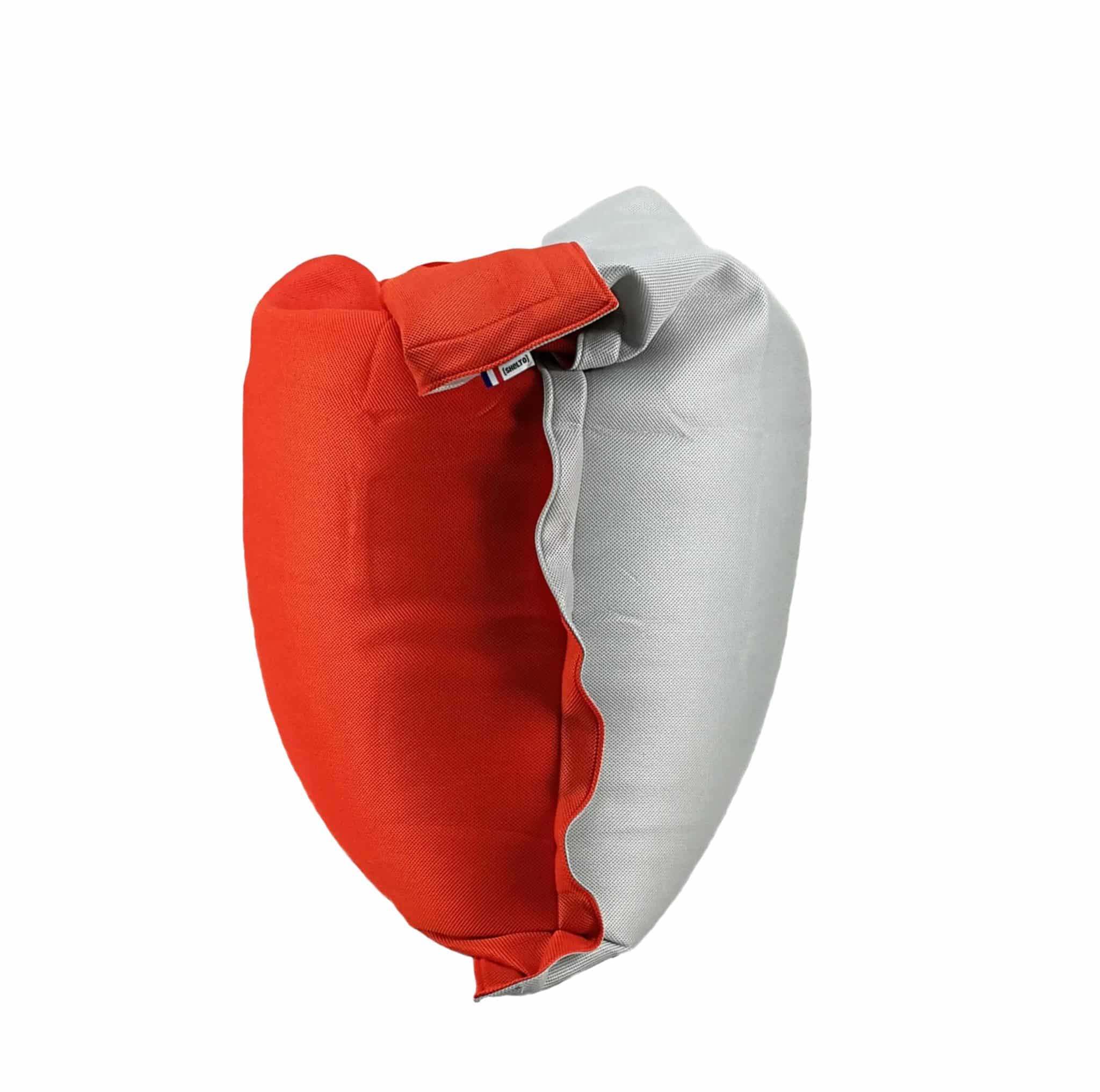 Miniature 4 pour Pouf déhoussable bicolore - Grand modèle