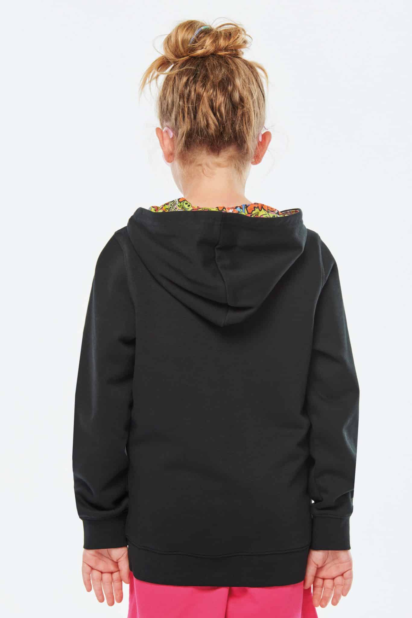 Miniature 15 pour Sweat-shirt à capuche contrastée à motifs enfant unisexe