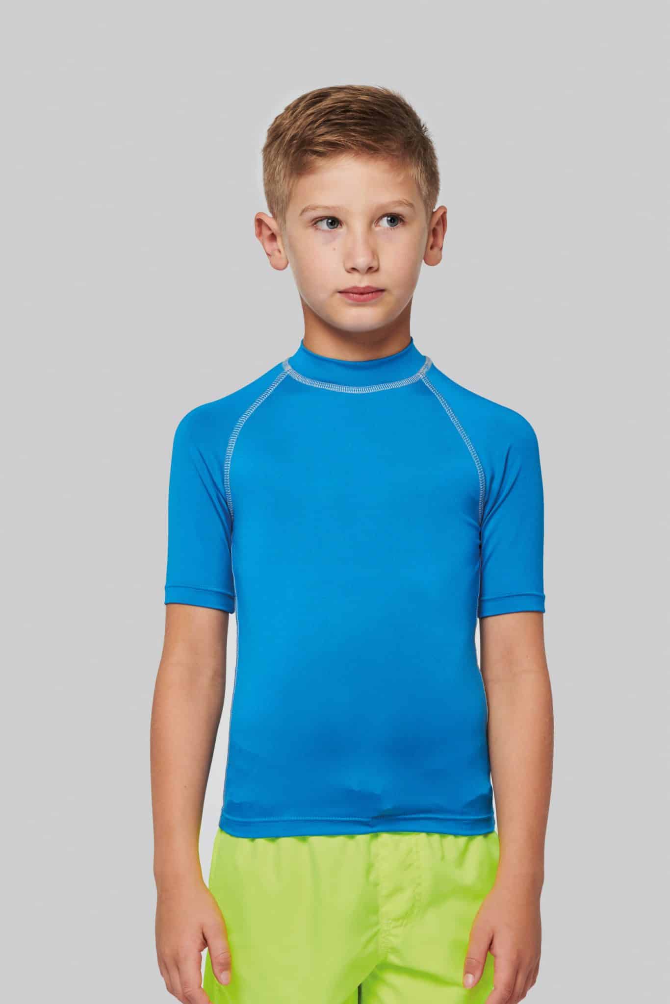 Visuel T-shirt technique à manches courtes avec protection anti-UV enfant