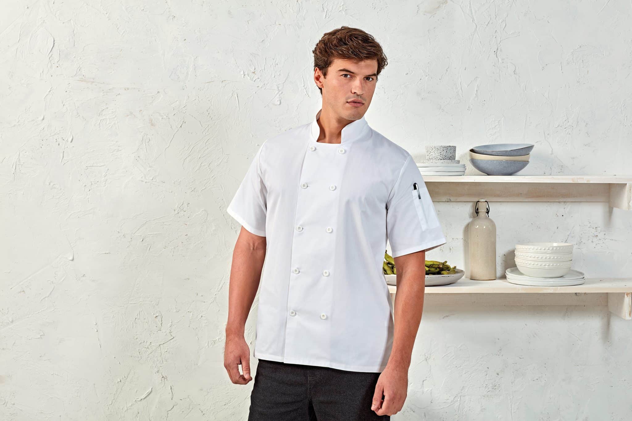Visuel Veste de cuisine manches courtes