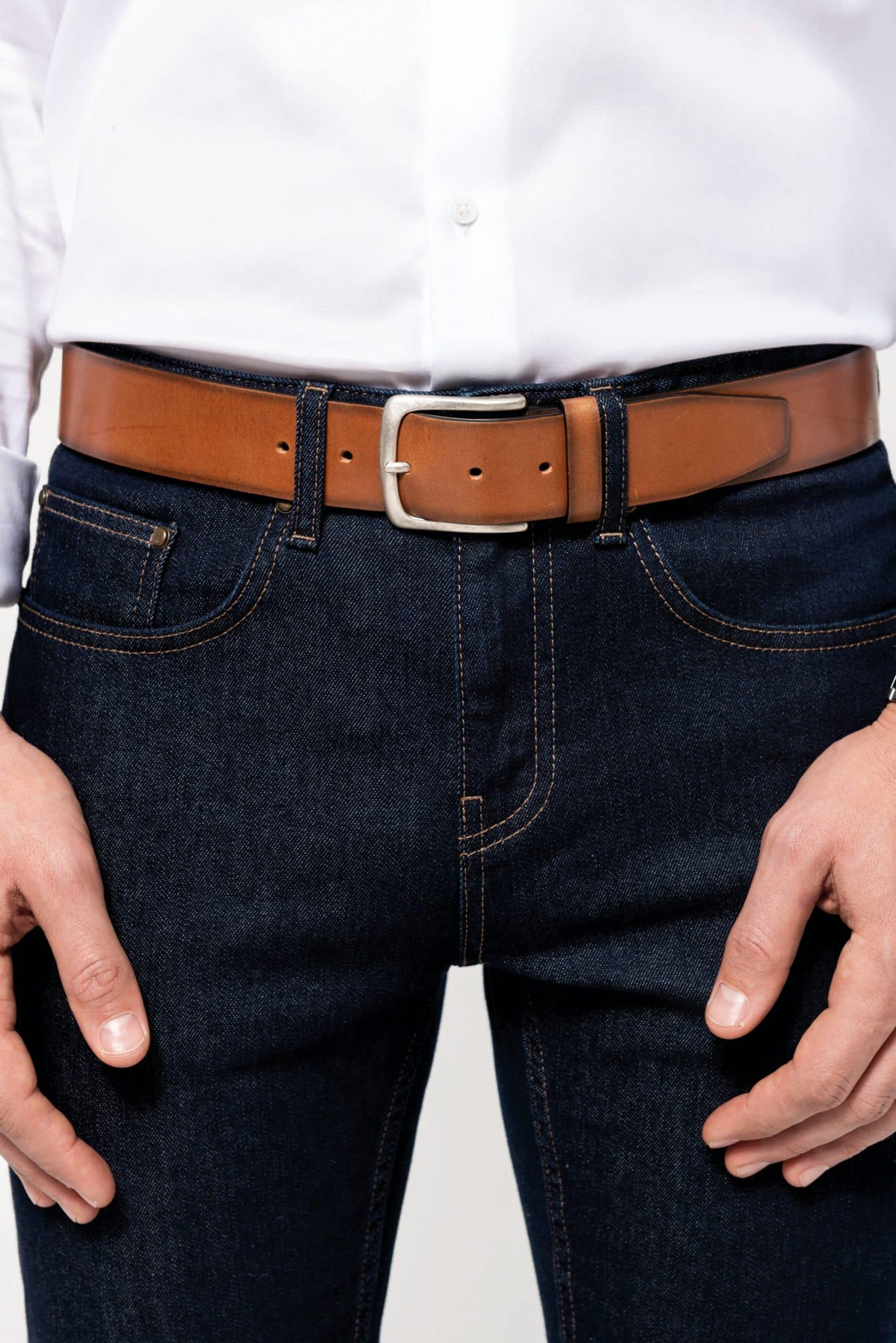 Miniature 4 pour Ceinture vintage cuir homme