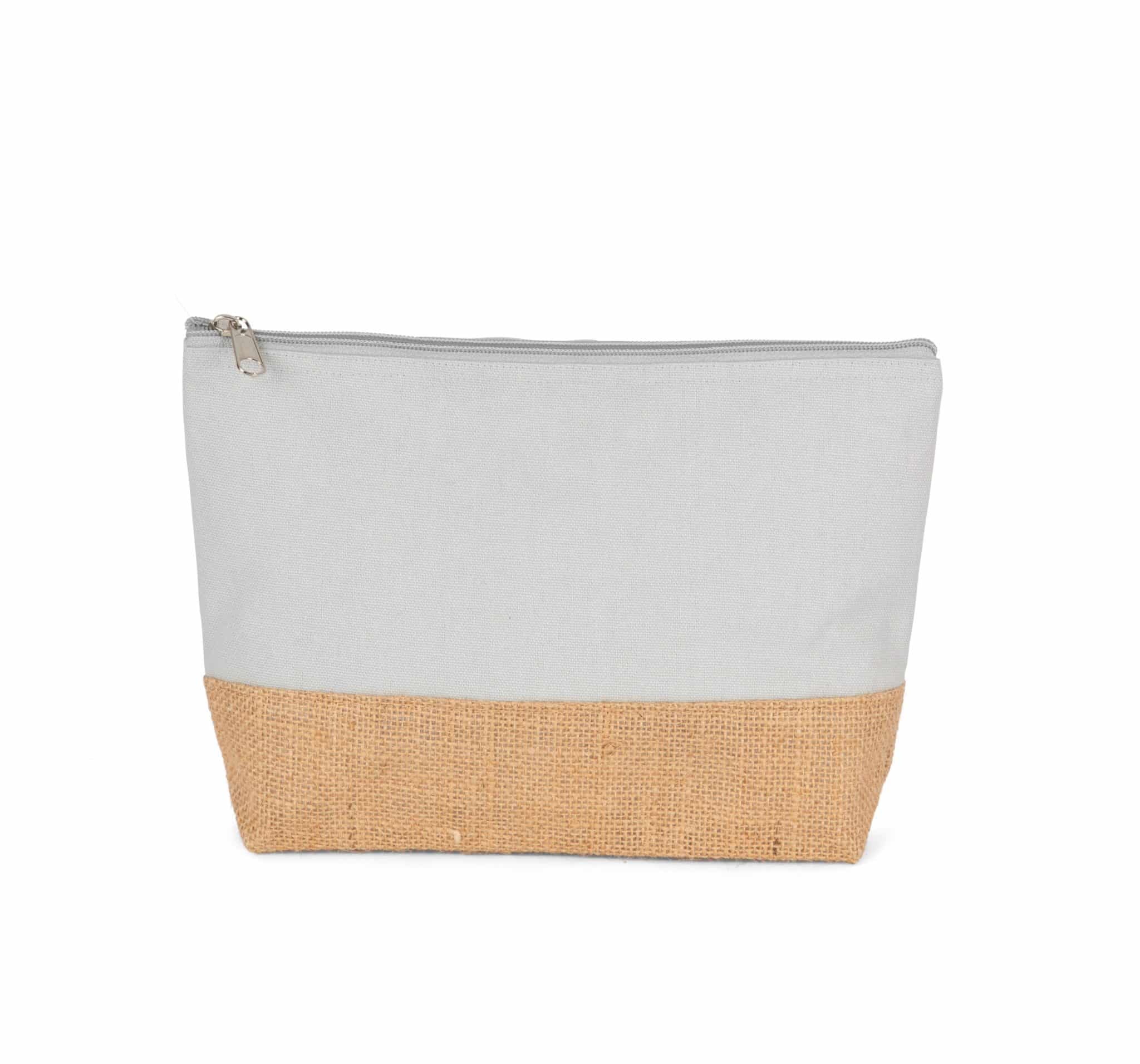 Miniature 3 pour Sac shopping plat en toile avec poignées contrastées