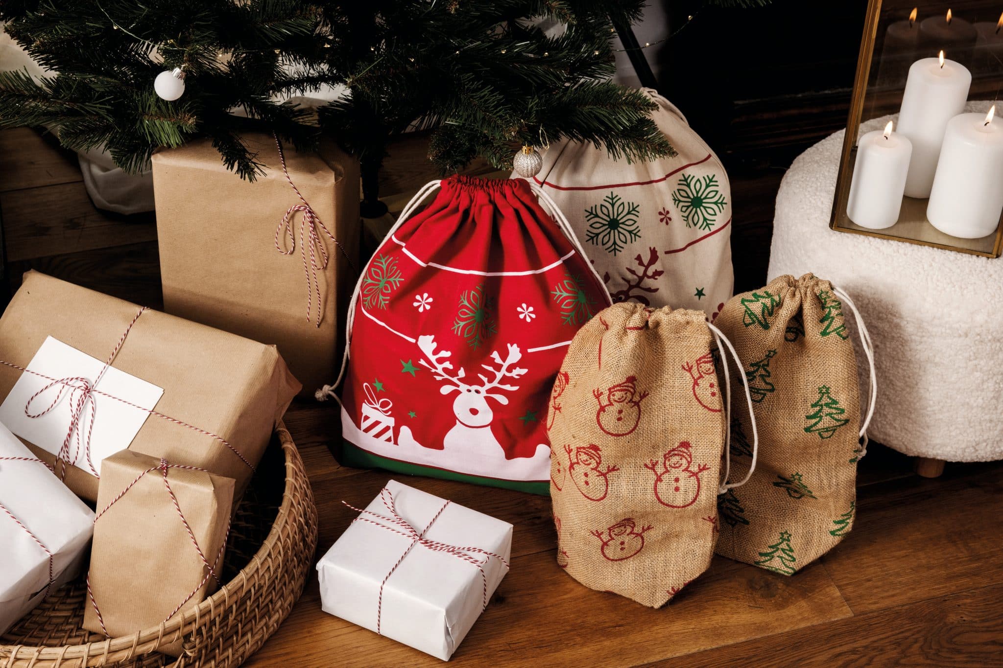 Miniature 2 pour Sac avec cordon motifs de Noël