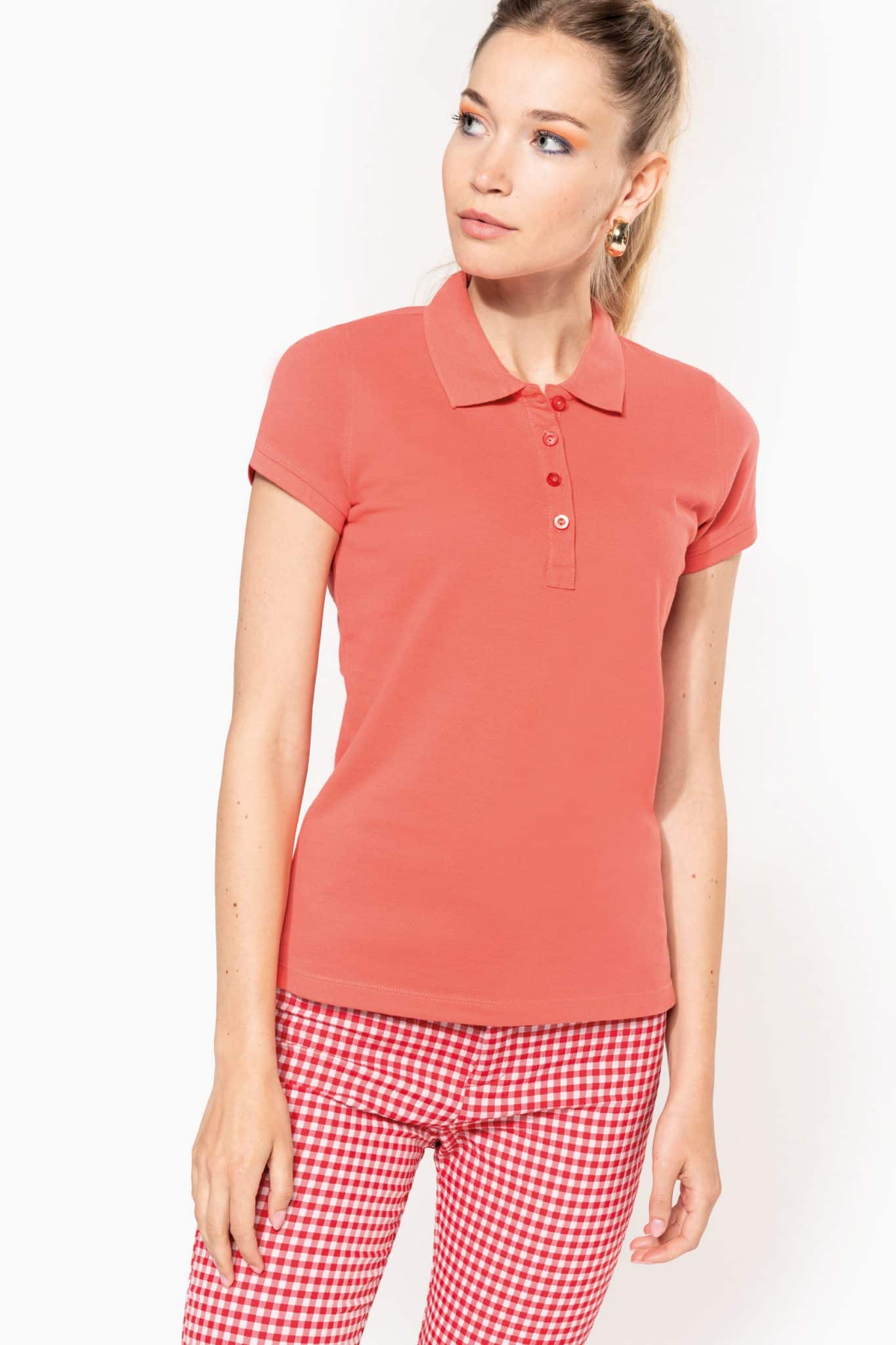 Visuel Polo piqué manches courtes femme