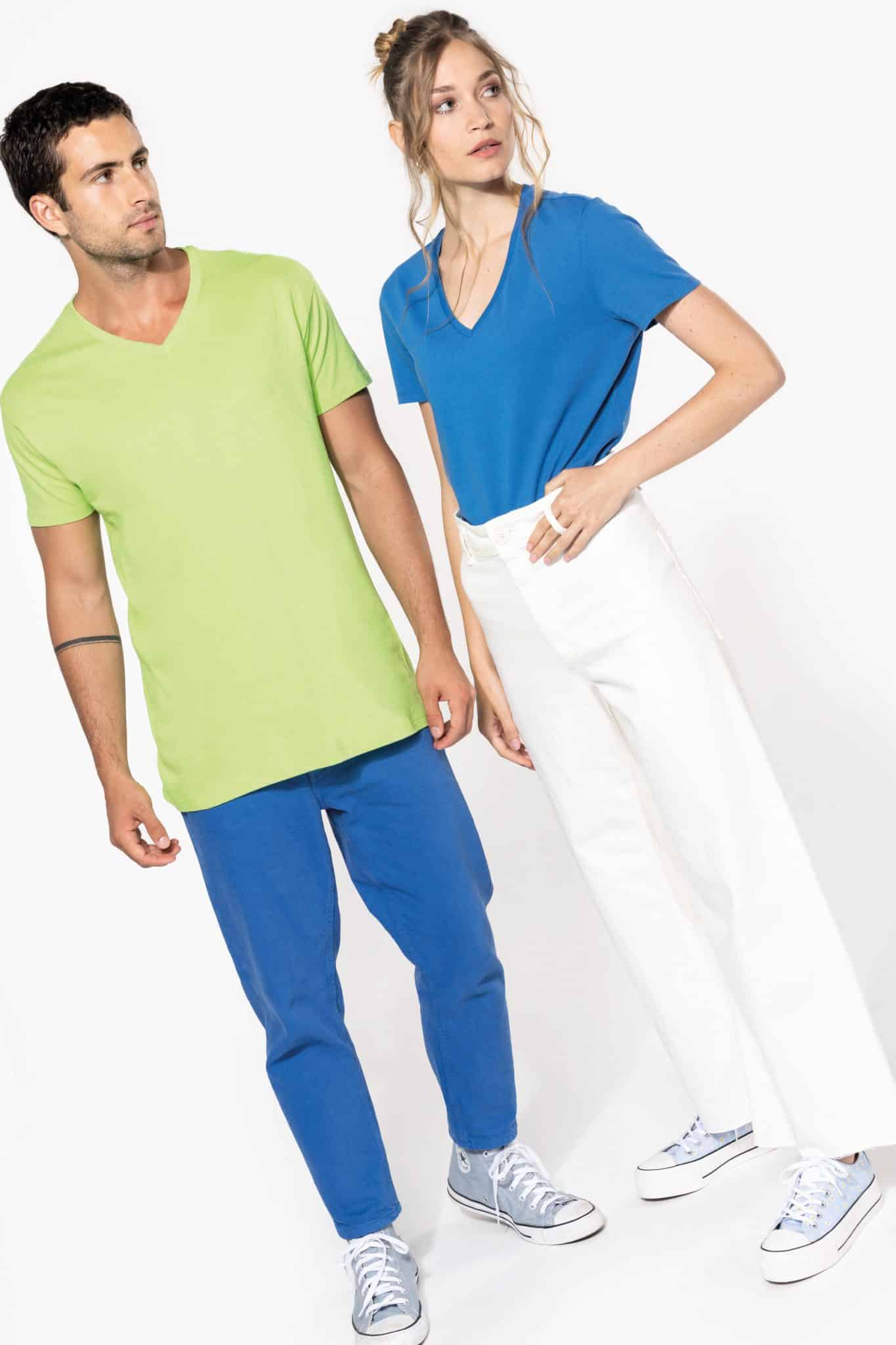 Miniature 5 pour T-shirt Bio150 IC col V homme