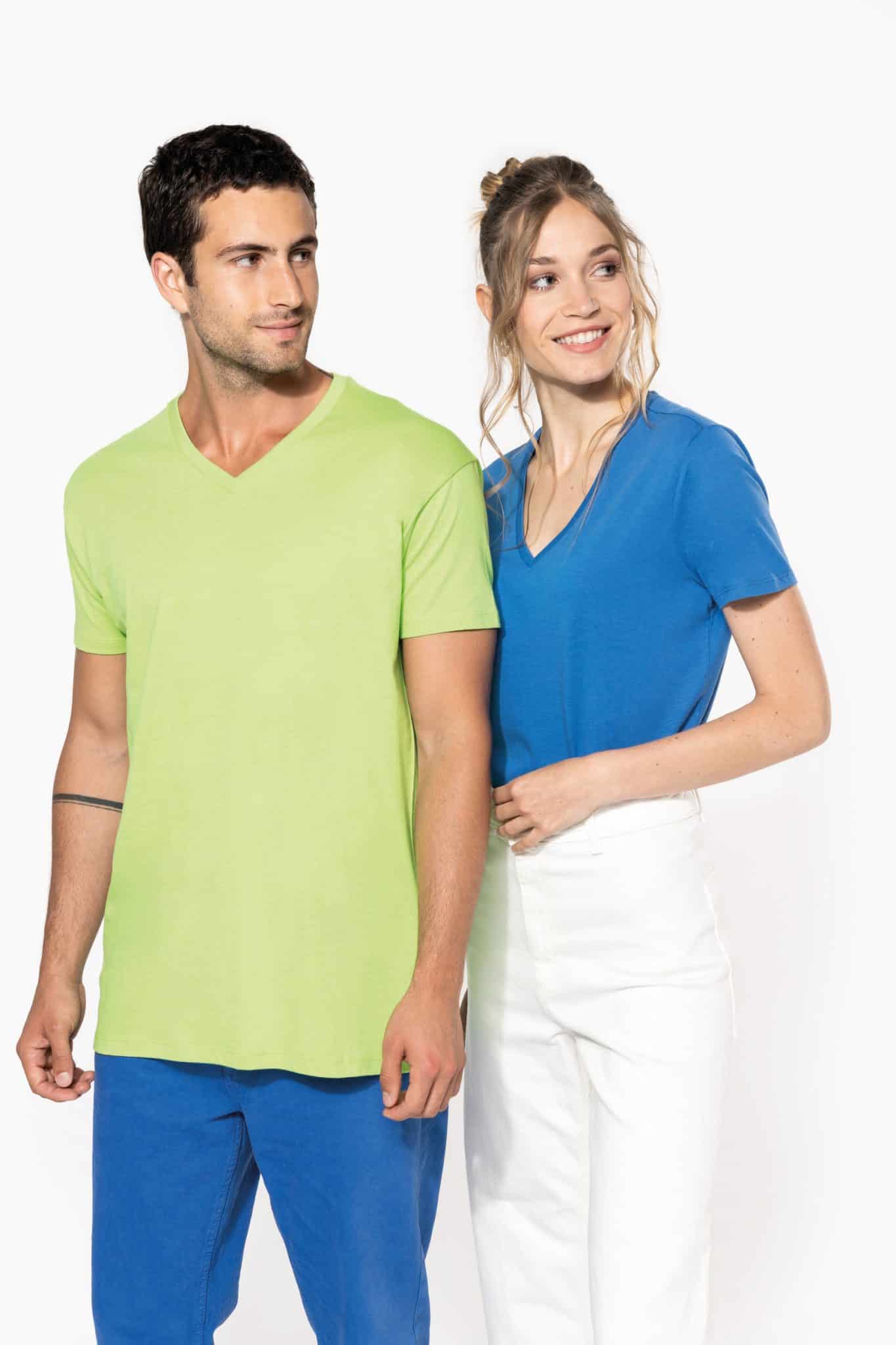 Miniature 4 pour T-shirt Bio150 IC col V homme