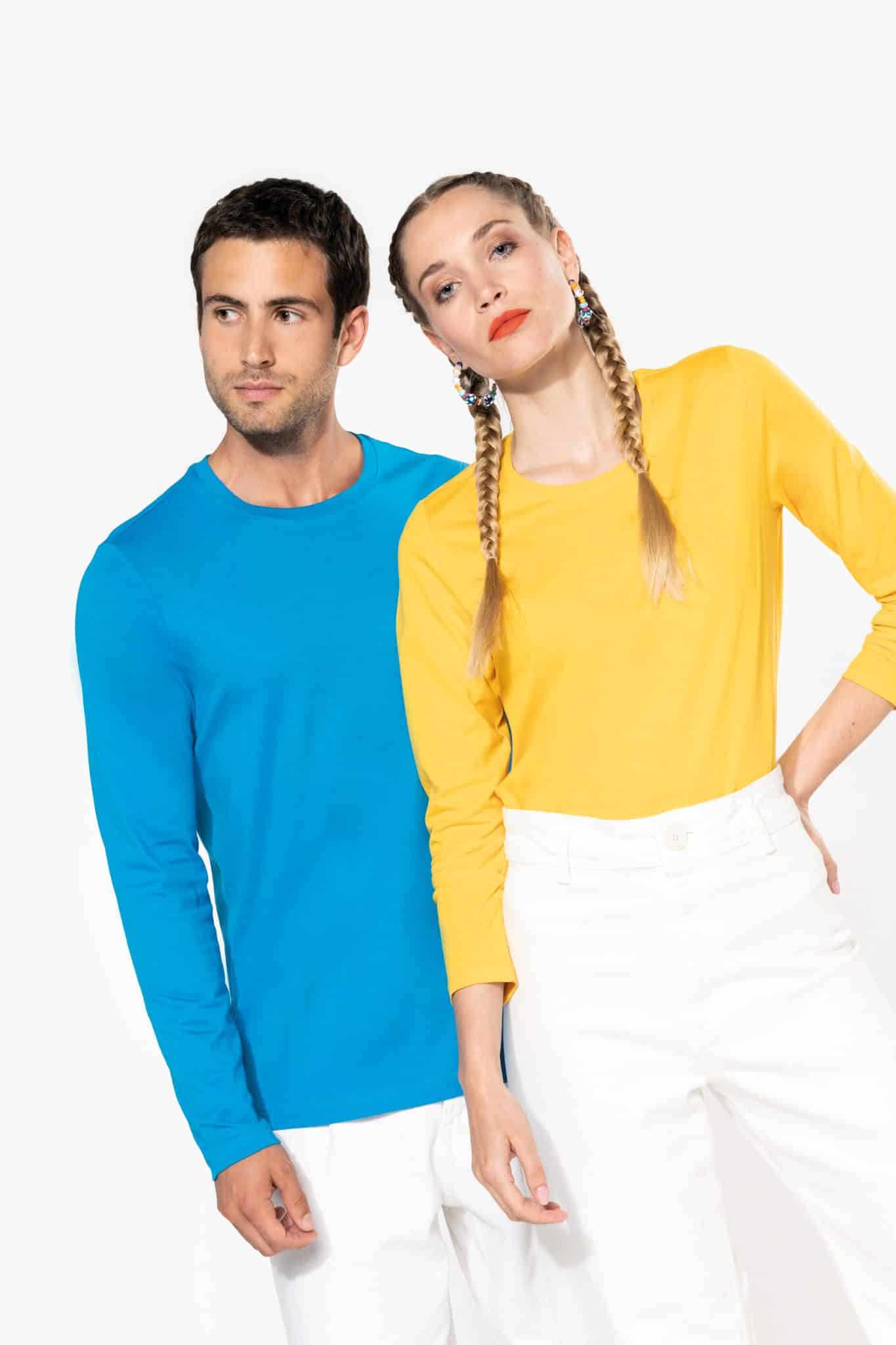 Miniature 4 pour T-shirt col rond manches longues homme