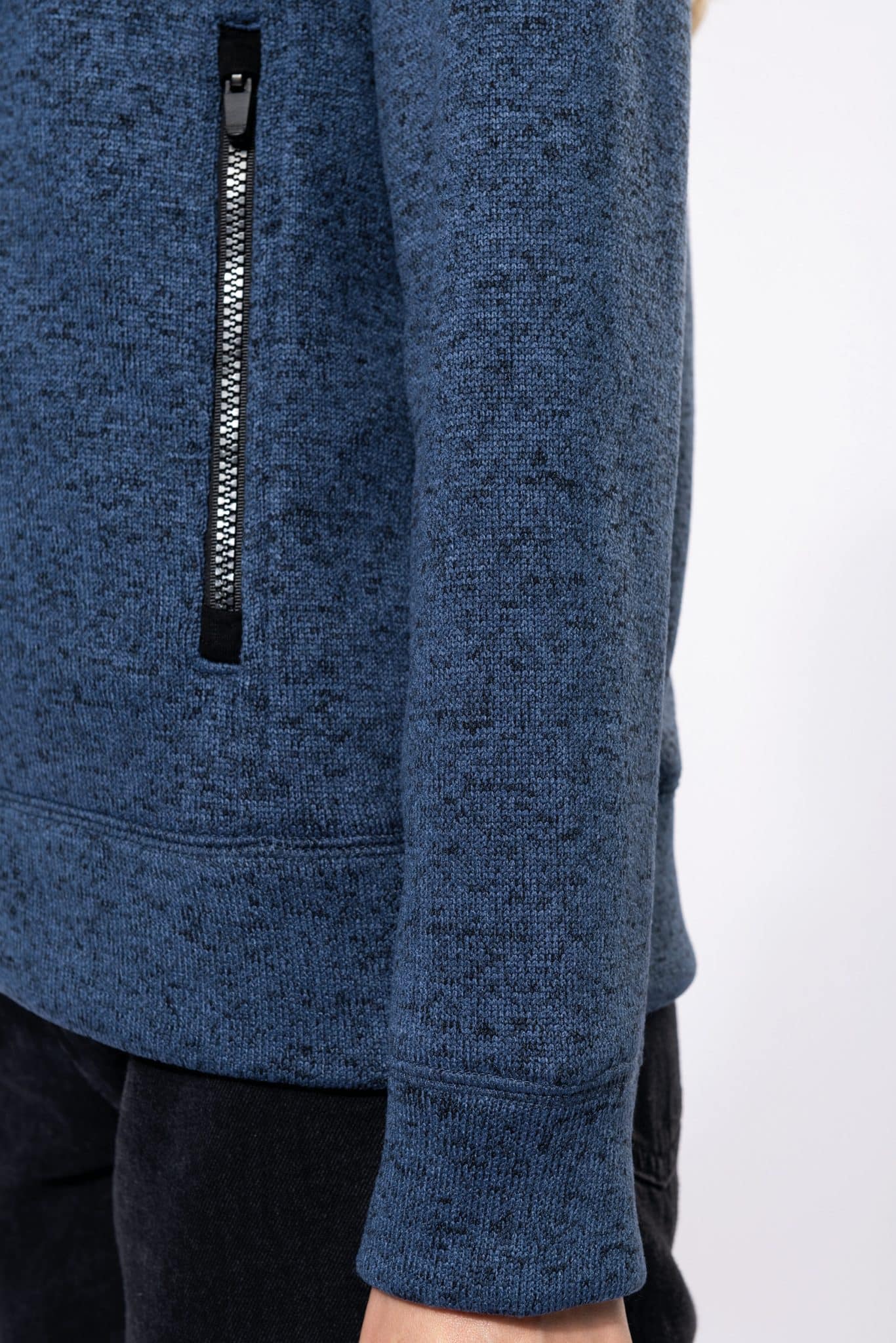 Miniature 10 pour Veste zippée chinée femme