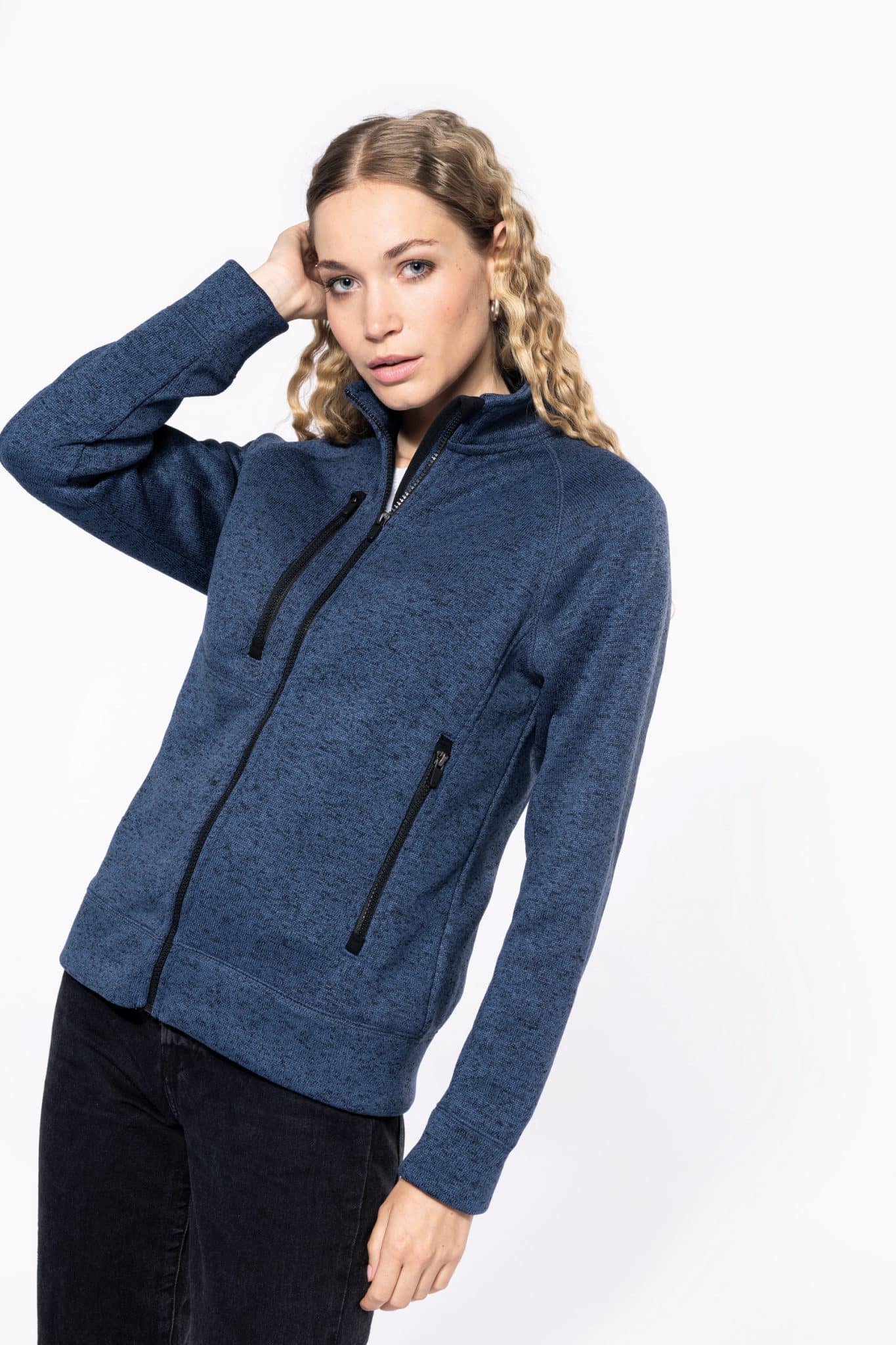 Visuel Veste zippée chinée femme