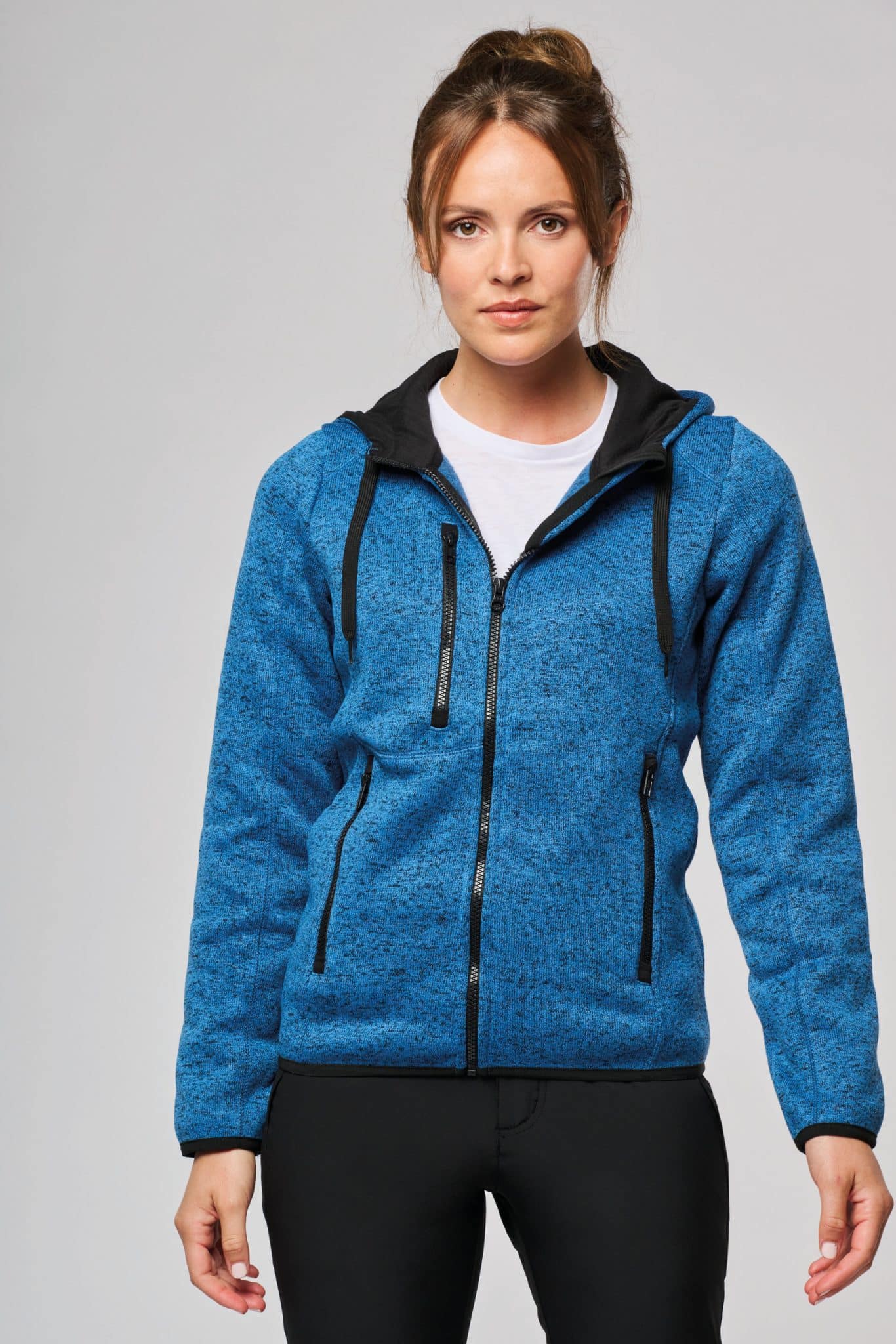 Visuel Veste à capuche chinée femme