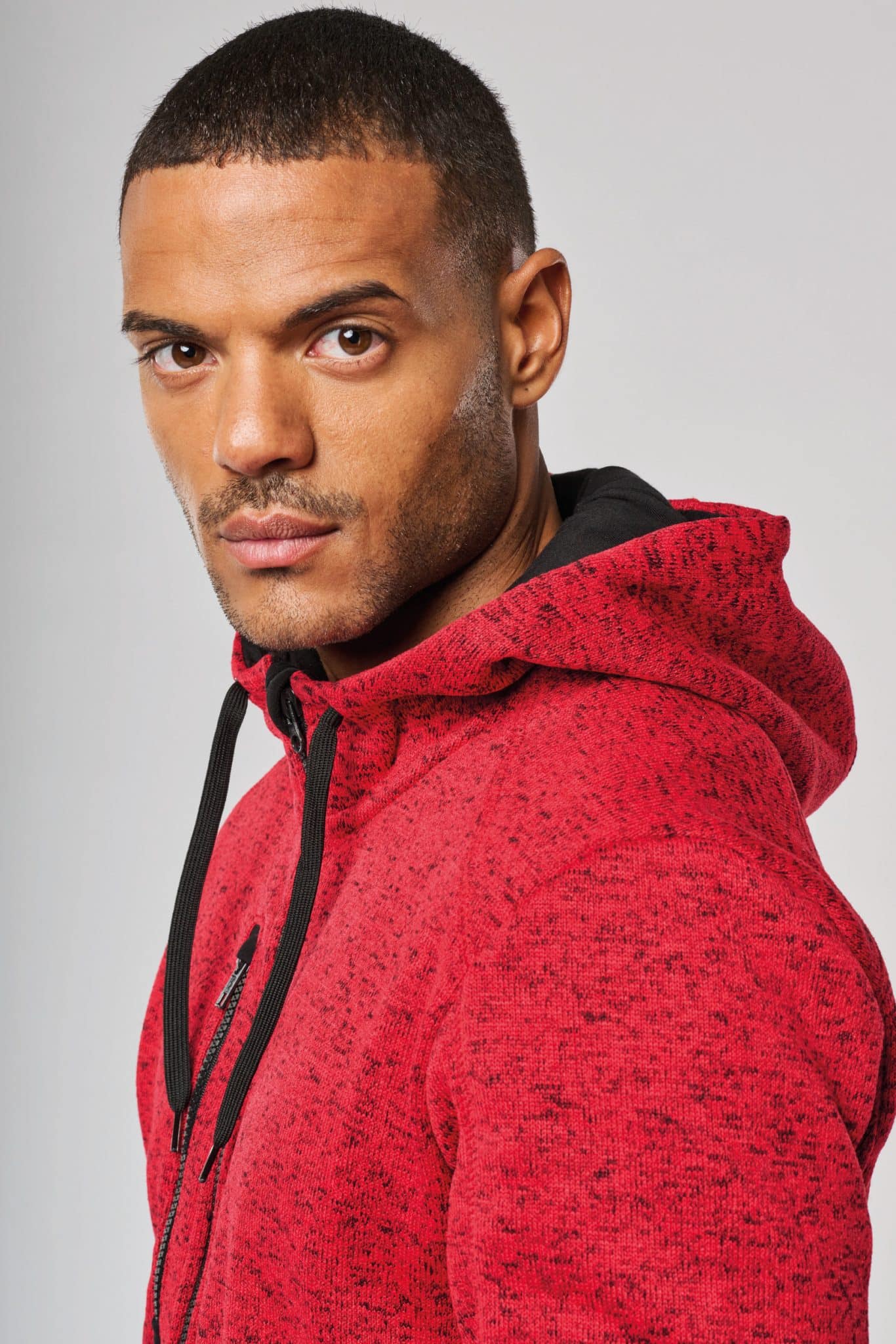 Miniature 6 pour Veste à capuche chinée homme