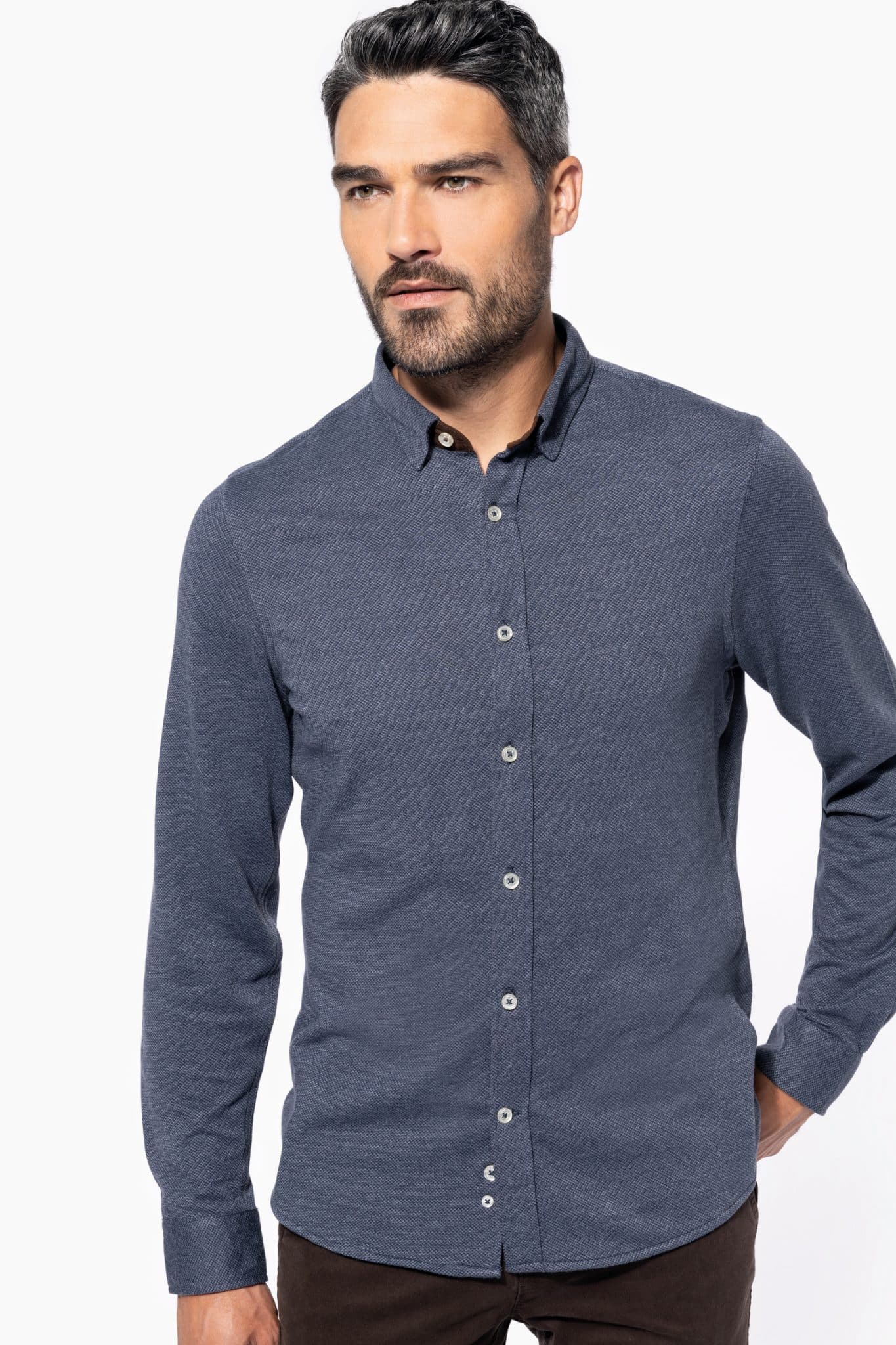 Visuel Chemise jacquard manches longues