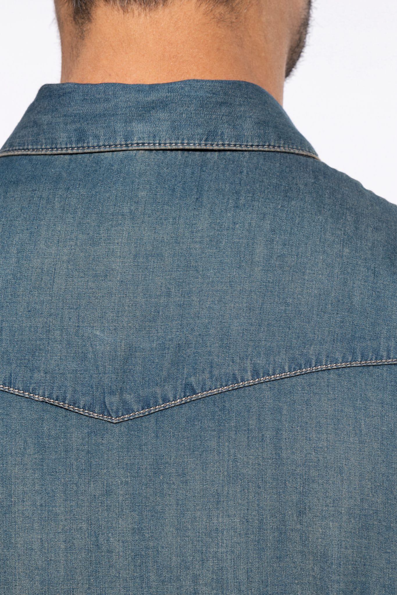 Miniature 8 pour Chemise denim manches longues