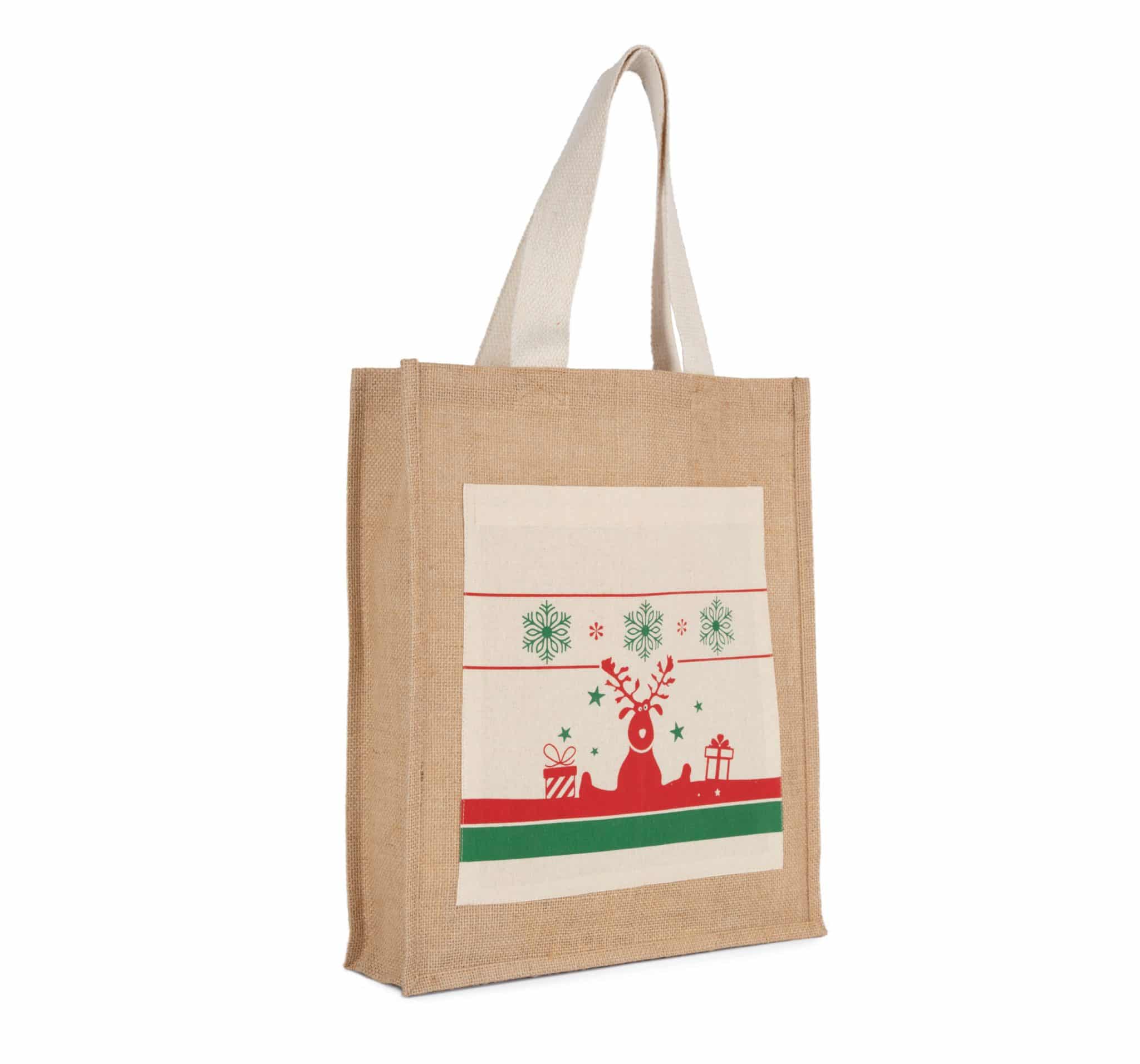 Visuel Sac shopping avec motifs de Noël