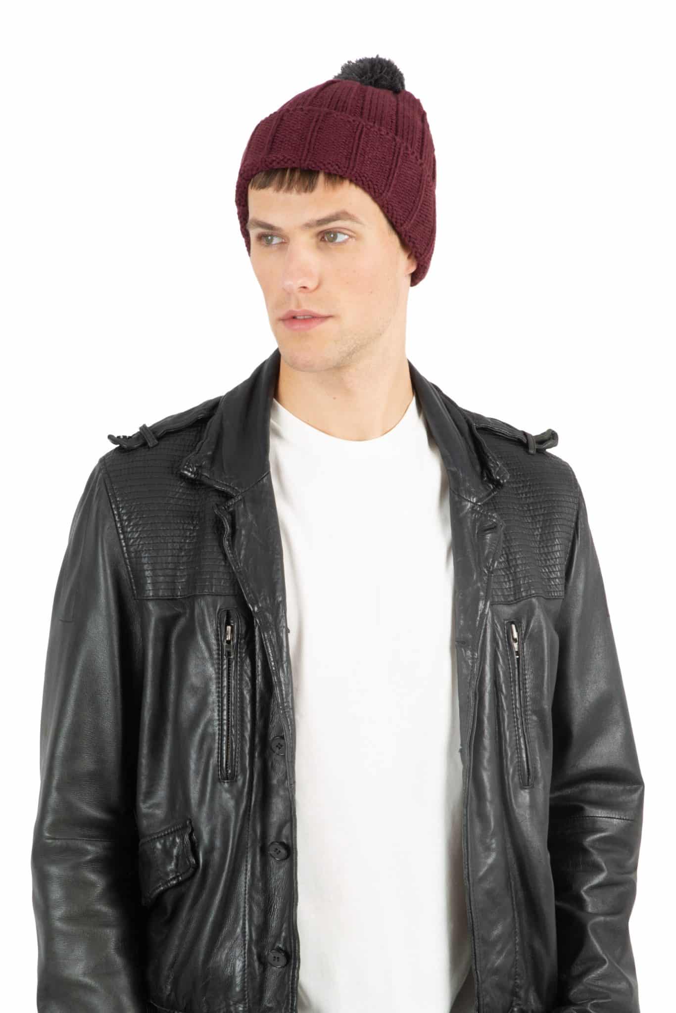 Visuel Bonnet à pompon avec revers