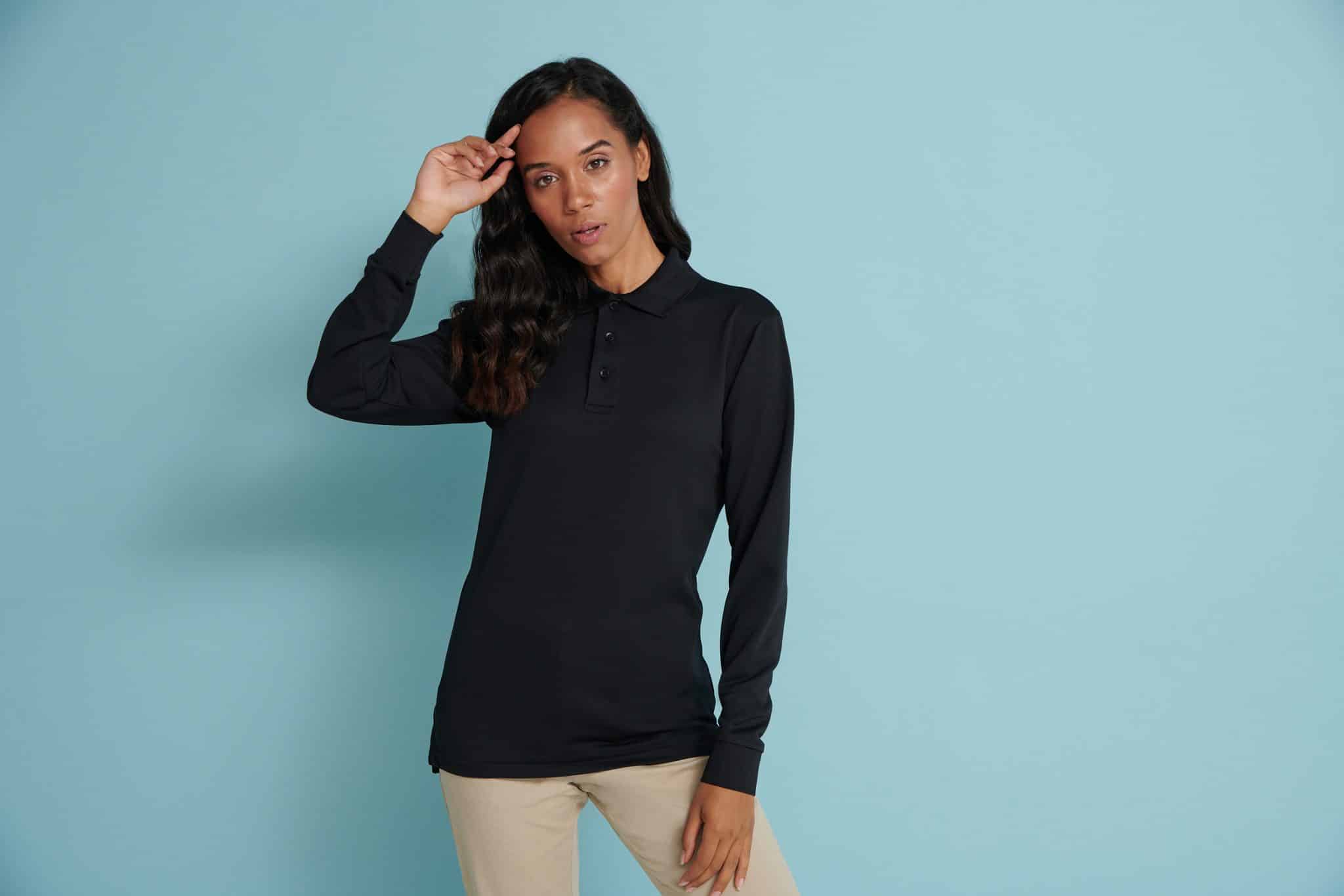 Visuel Polo Cool Plus Manches longues Unisexe