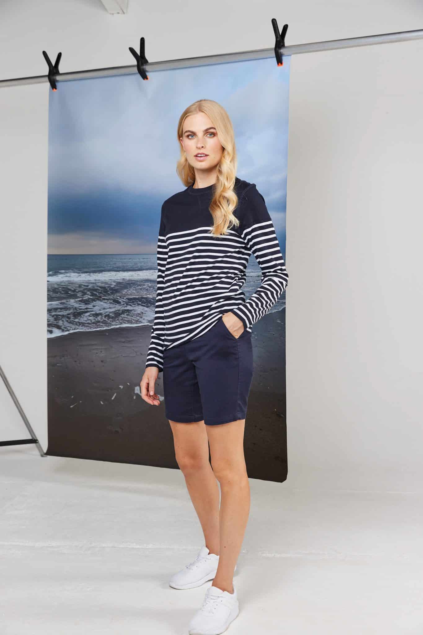 Visuel T-shirt breton à manches longues
