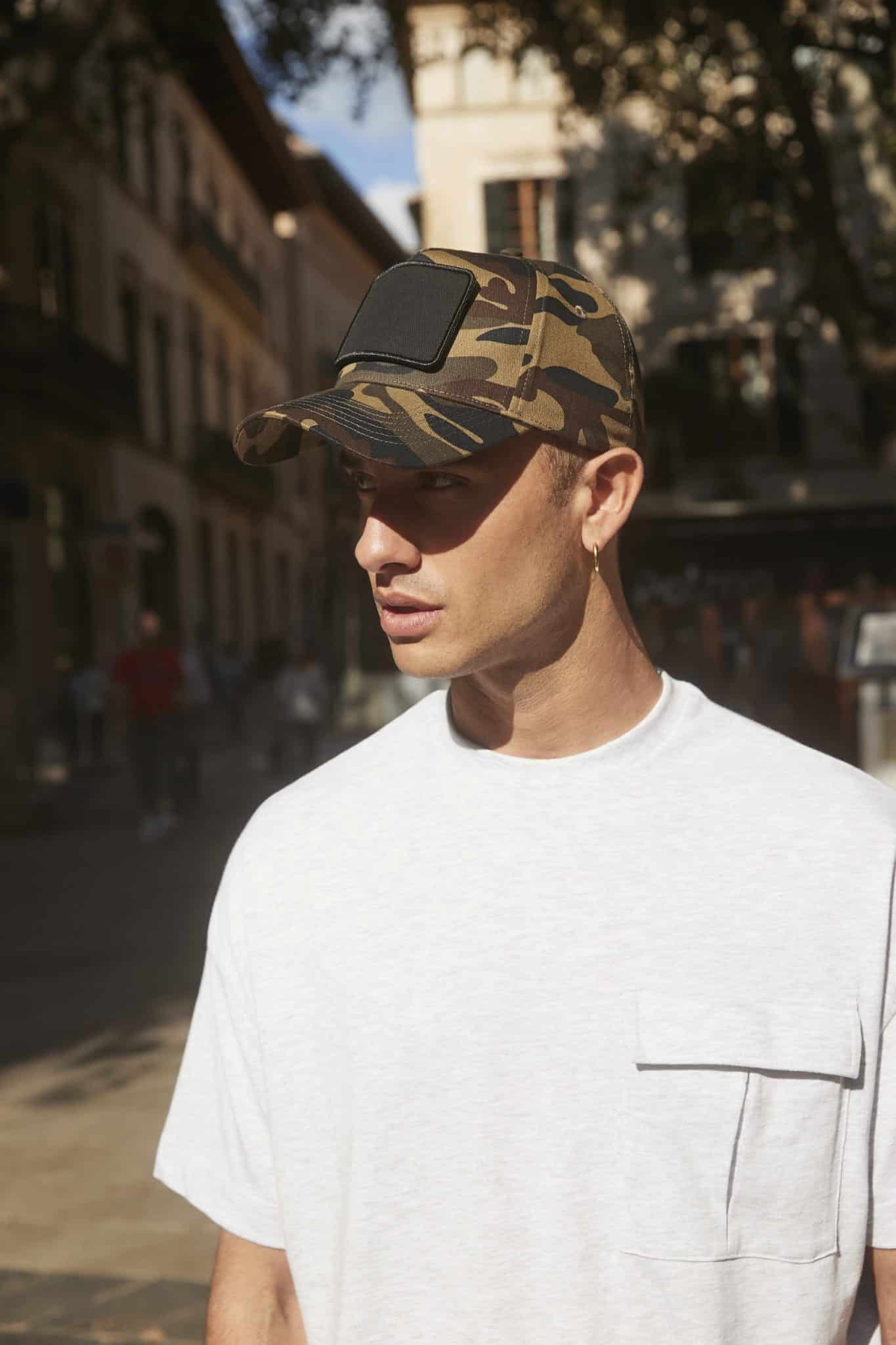 Visuel Casquette 5 panneaux avec patch amovible