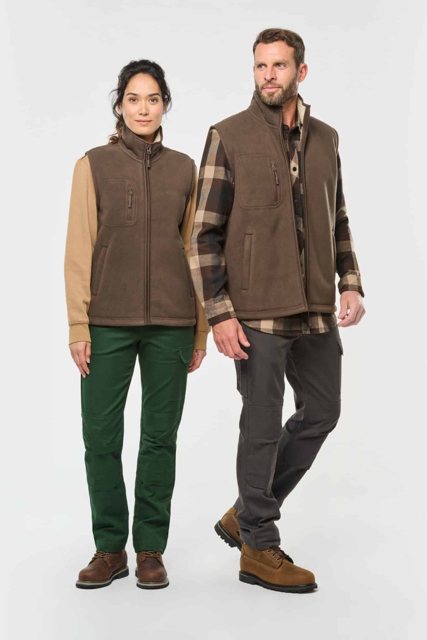 Visuel Bodywarmer polaire avec intérieur sherpa unisexe