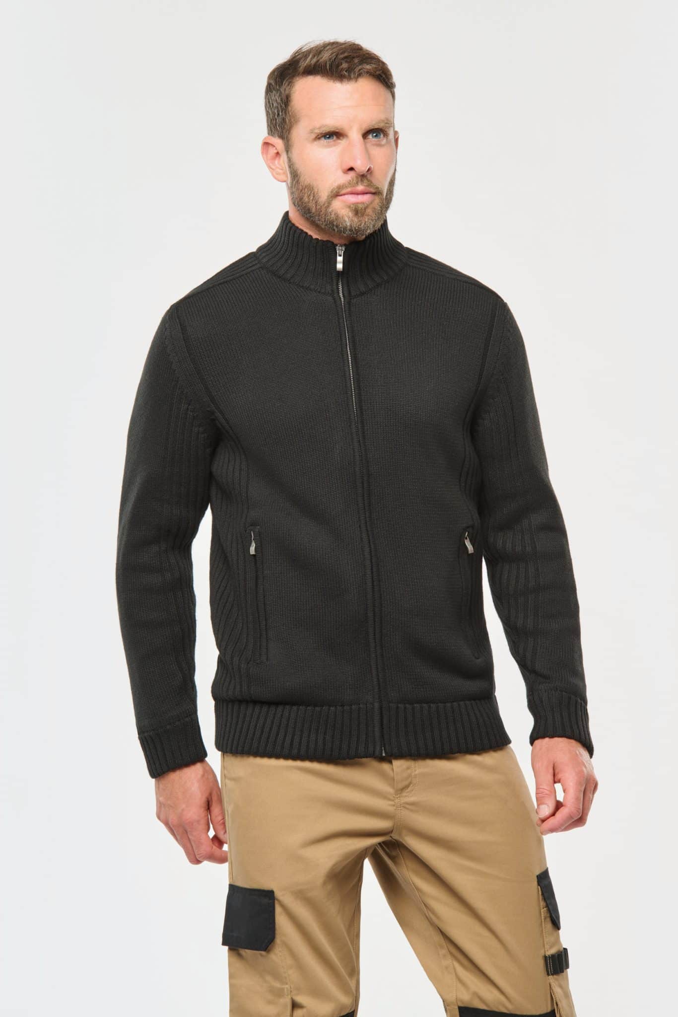 Visuel Cardigan doublé polaire homme