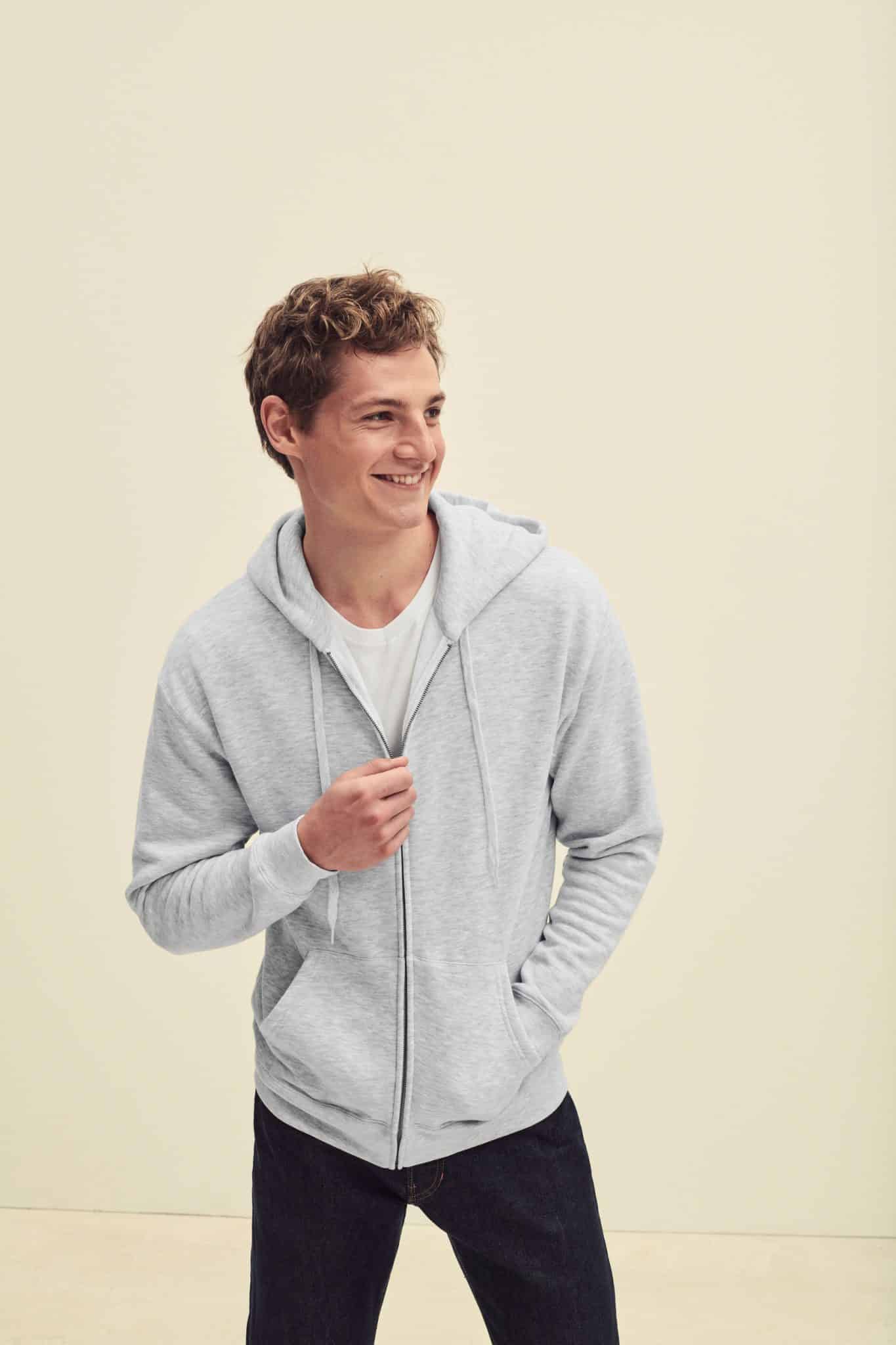 Visuel Sweat-shirt homme zippé capuche Premium (62-034-0)