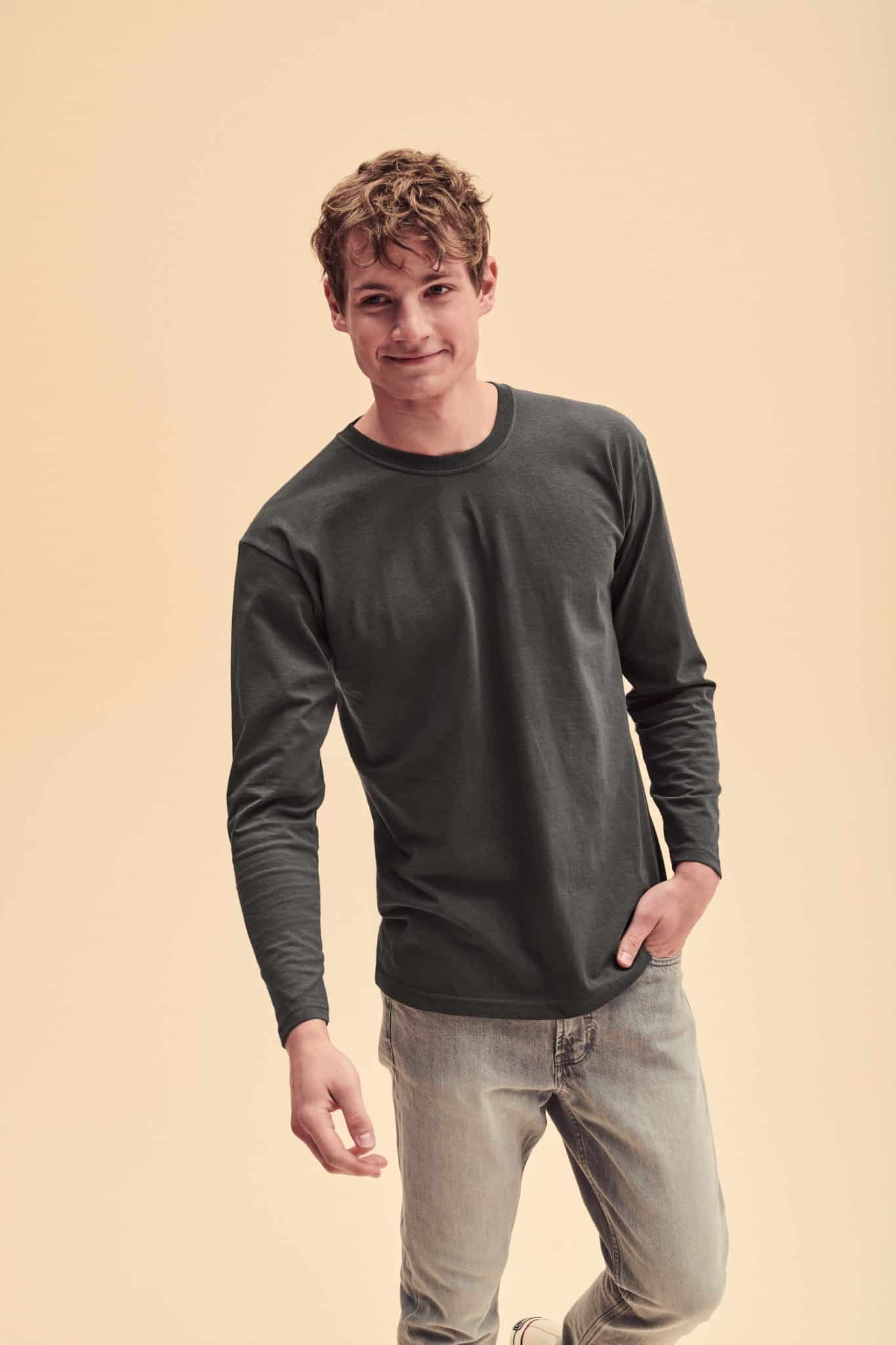 Visuel T-shirt homme manches longues Valueweight (61-038-0)