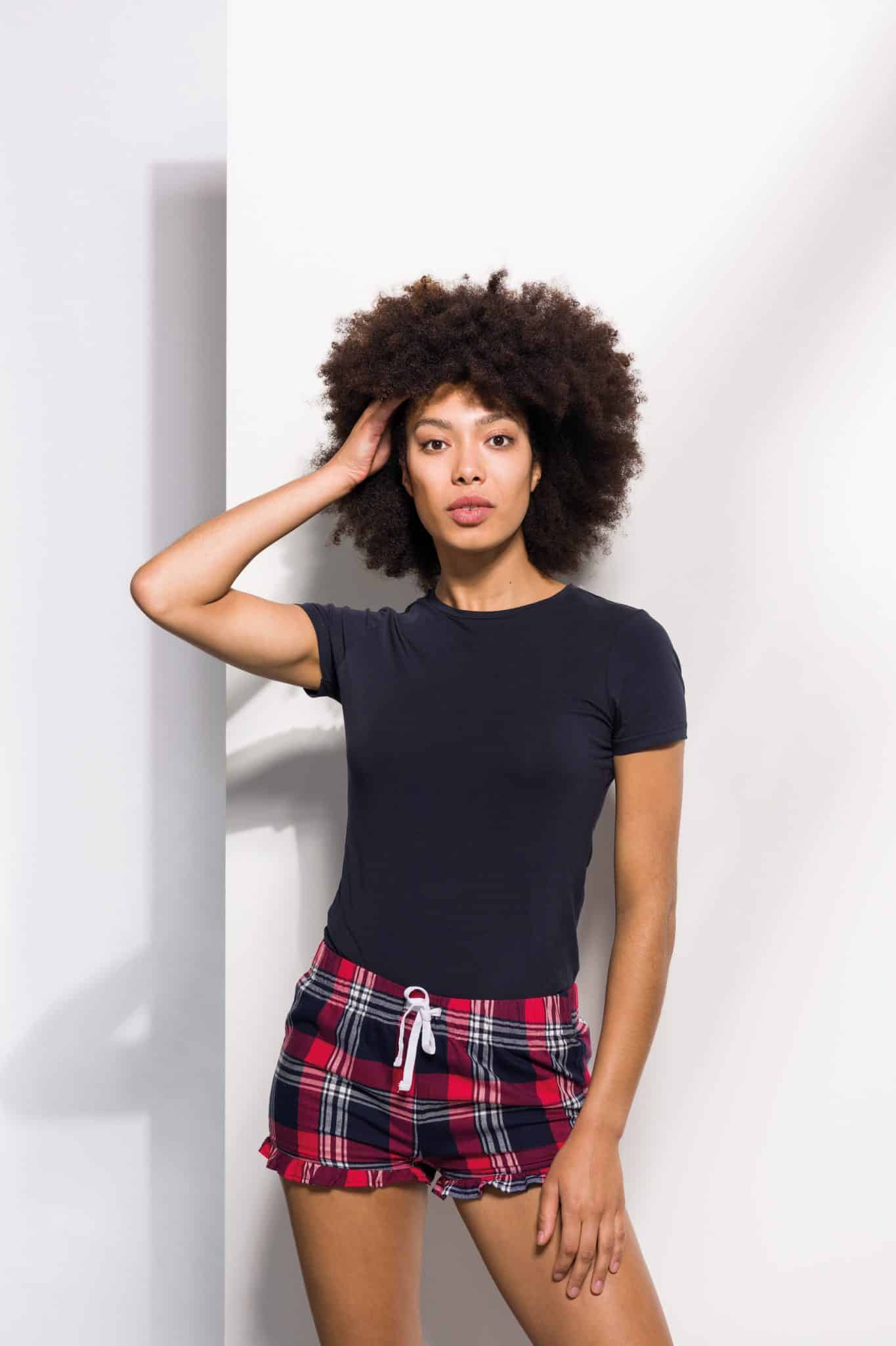Visuel Short femme à motif tartan