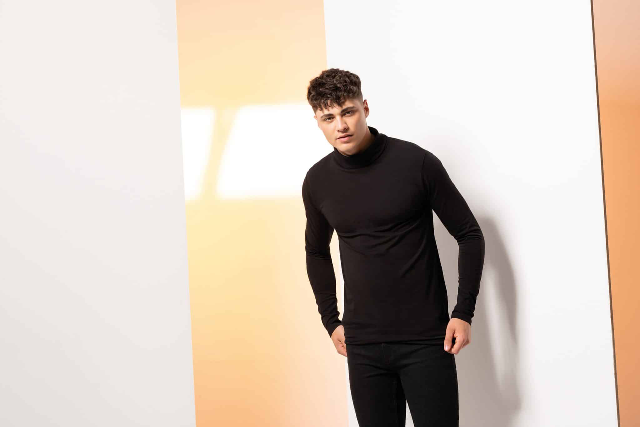 Visuel T-shirt Homme col roulé Feel Good