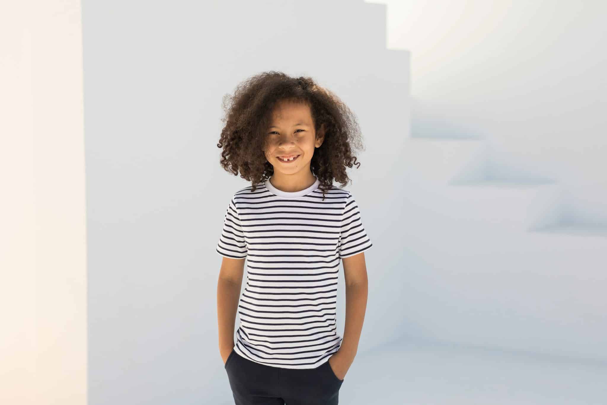 Visuel T-shirt rayé enfant
