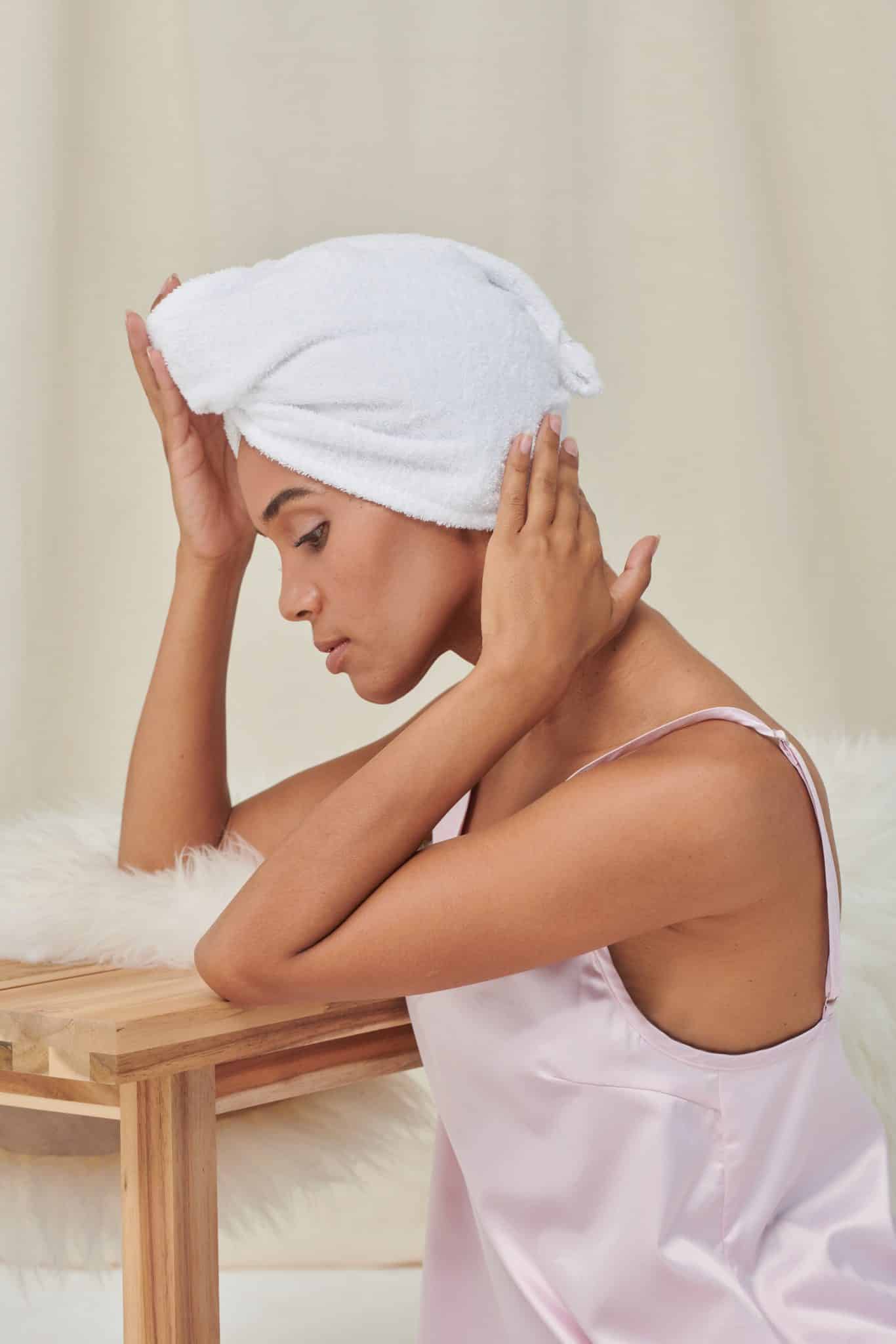 Visuel Serviette pour les cheveux