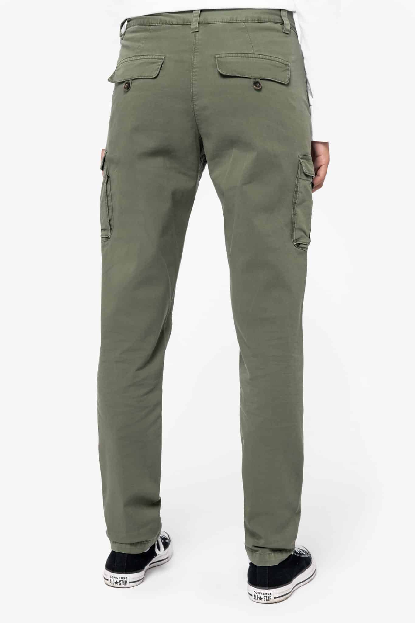 Miniature 4 pour Pantalon cargo écoresponsable délavé femme