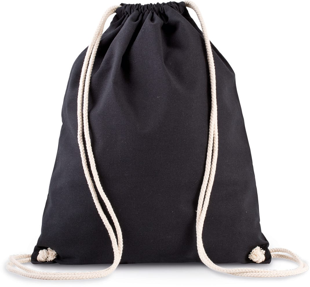 Visuel Sac à dos en coton bio avec cordelettes
