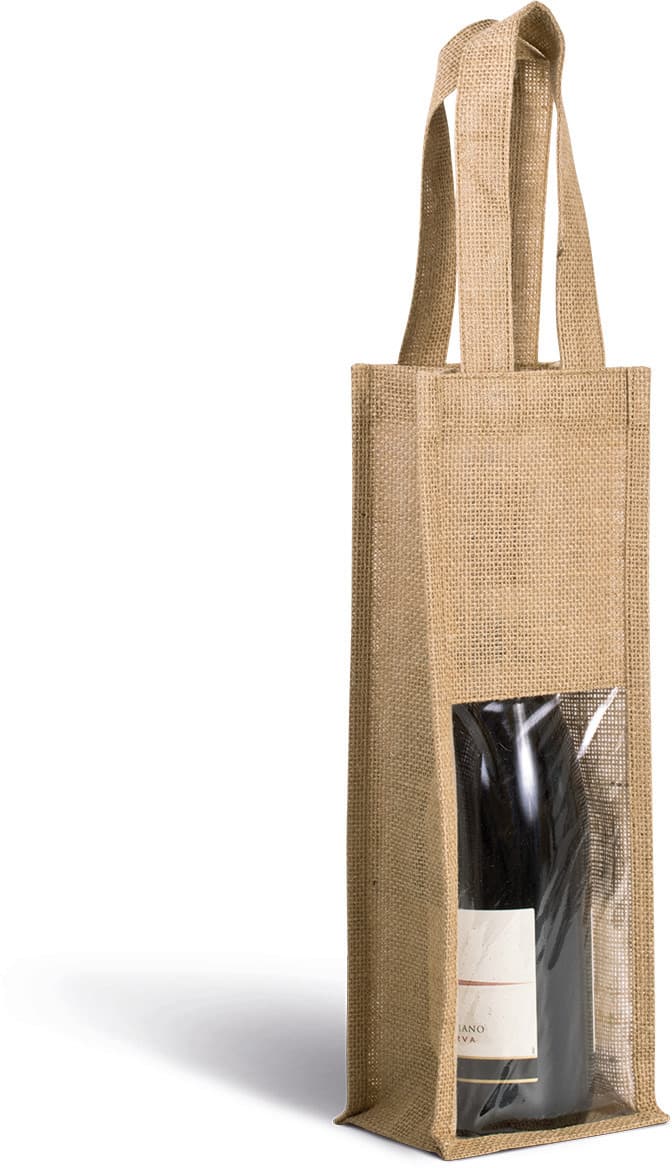 Visuel Sac porte-bouteille en jute