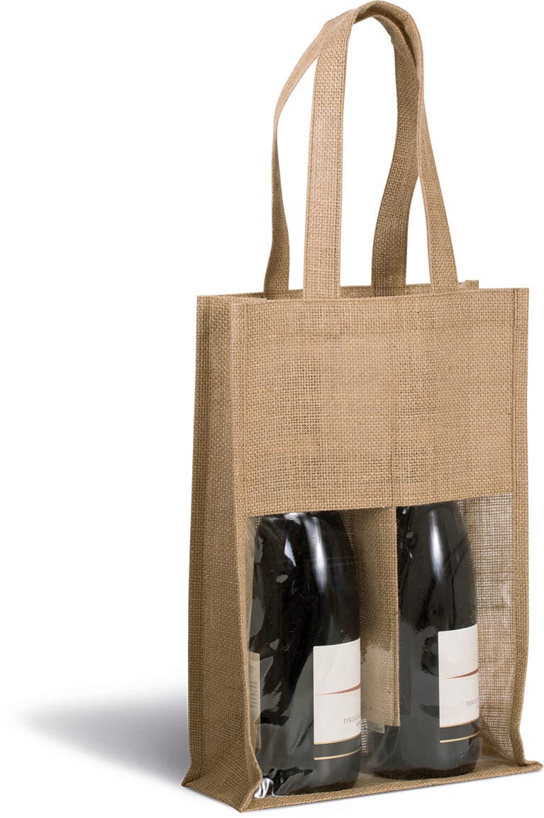 Visuel Sac porte-bouteilles en jute