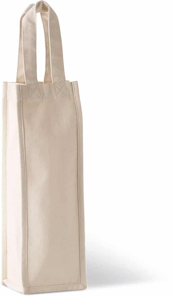Visuel Sac porte-bouteille en coton canvas
