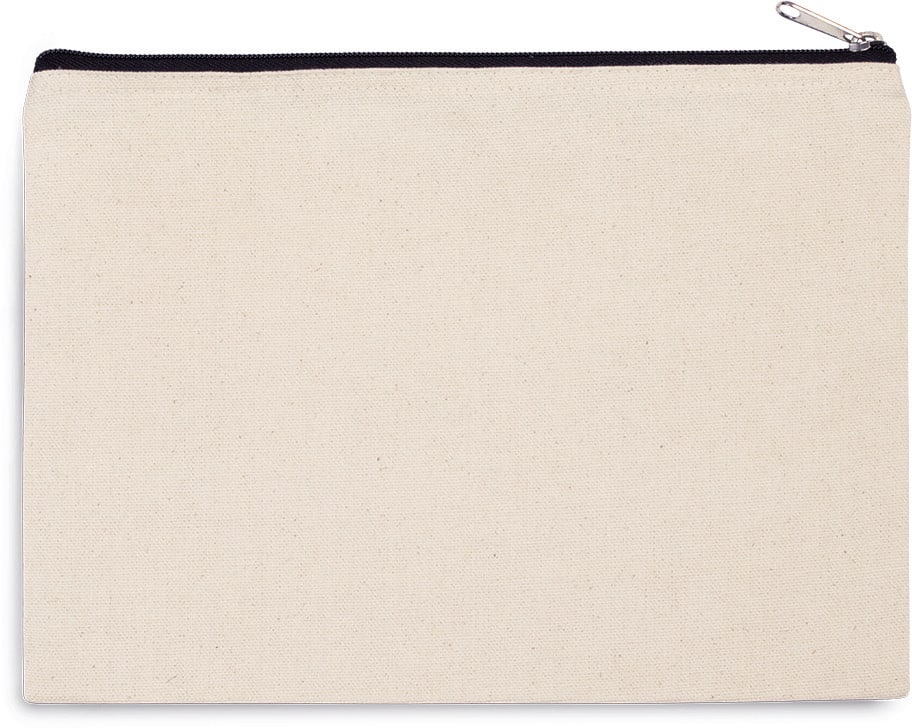 Visuel Pochette en coton canvas - grand modèle