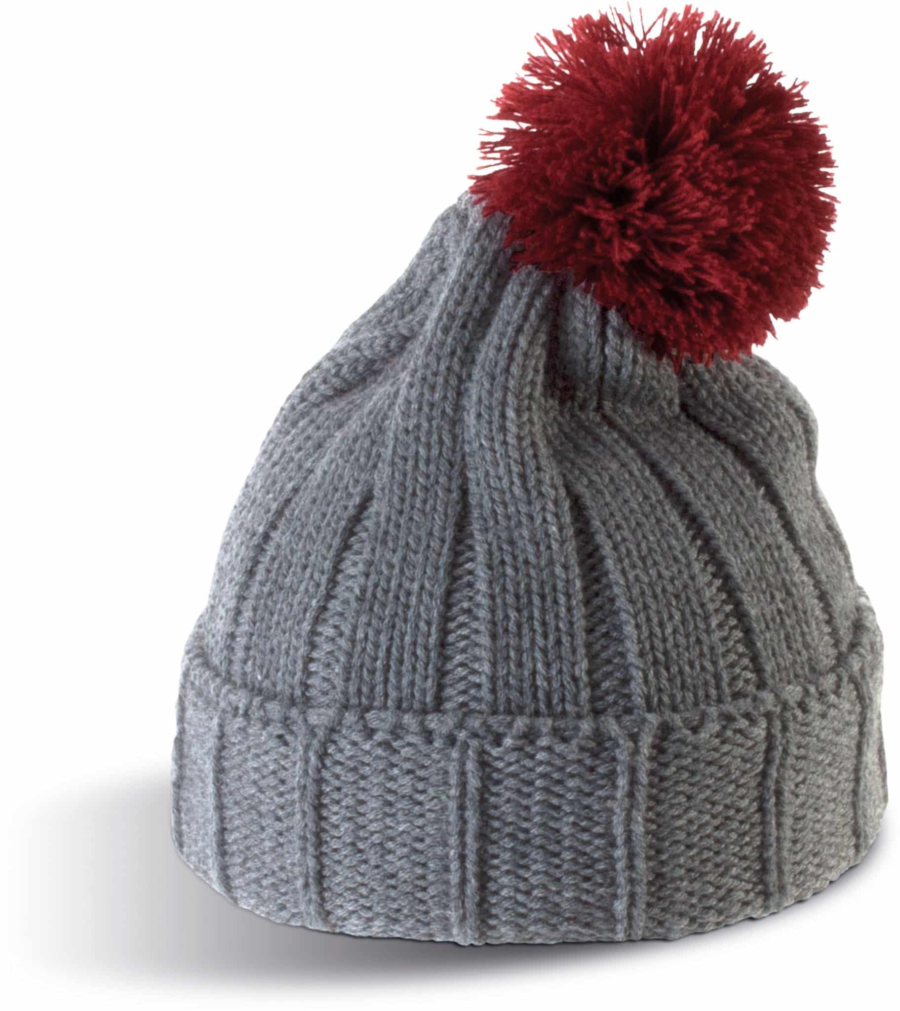 Miniature 4 pour Bonnet à pompon avec revers
