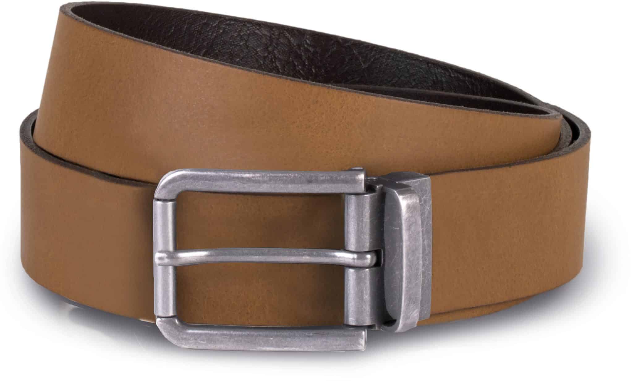 Visuel Ceinture en cuir à bord franc - 35 mm