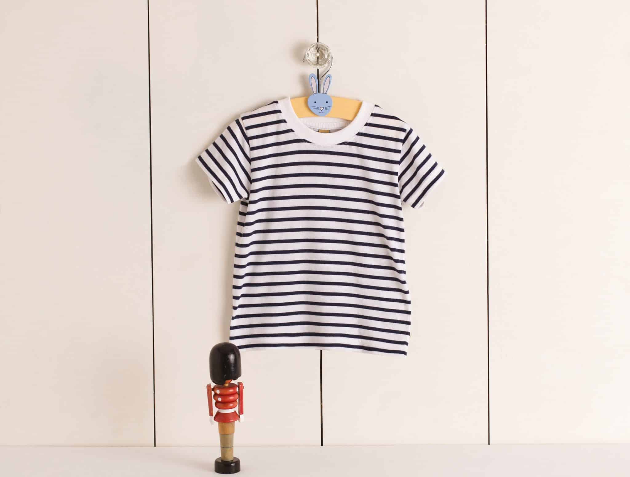 Visuel T-shirt rayé manches courtes