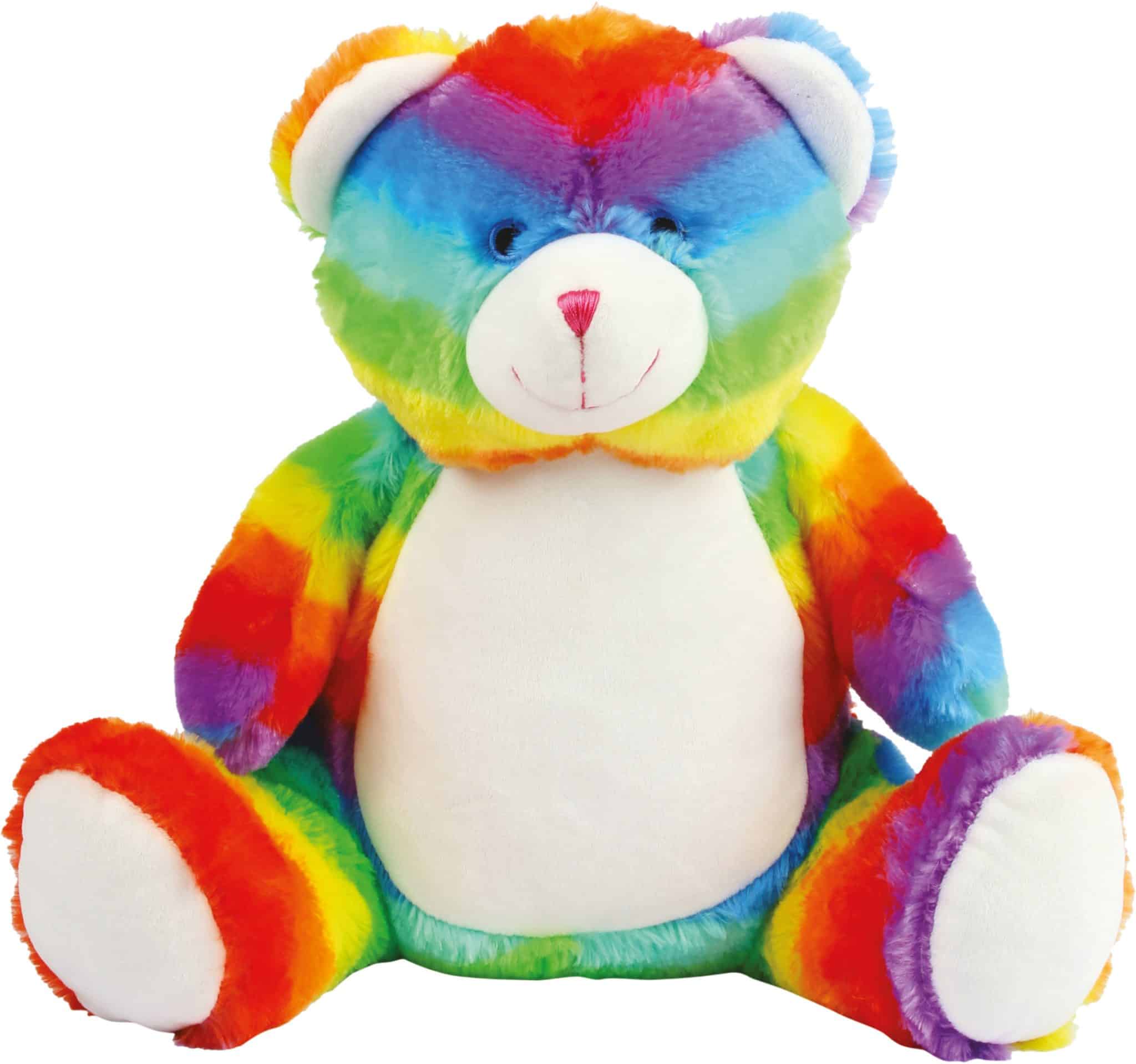 Visuel Peluche zippée Ours multicolore