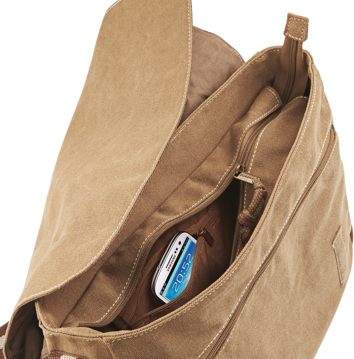 Miniature 4 pour Sac courrier vintage en toile