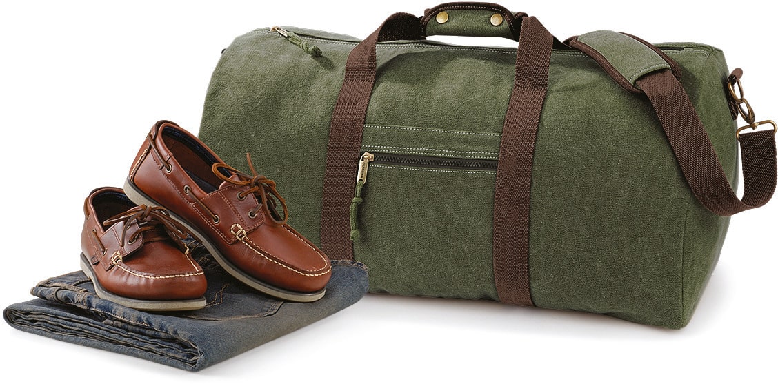 Visuel Sac de voyage vintage en toile